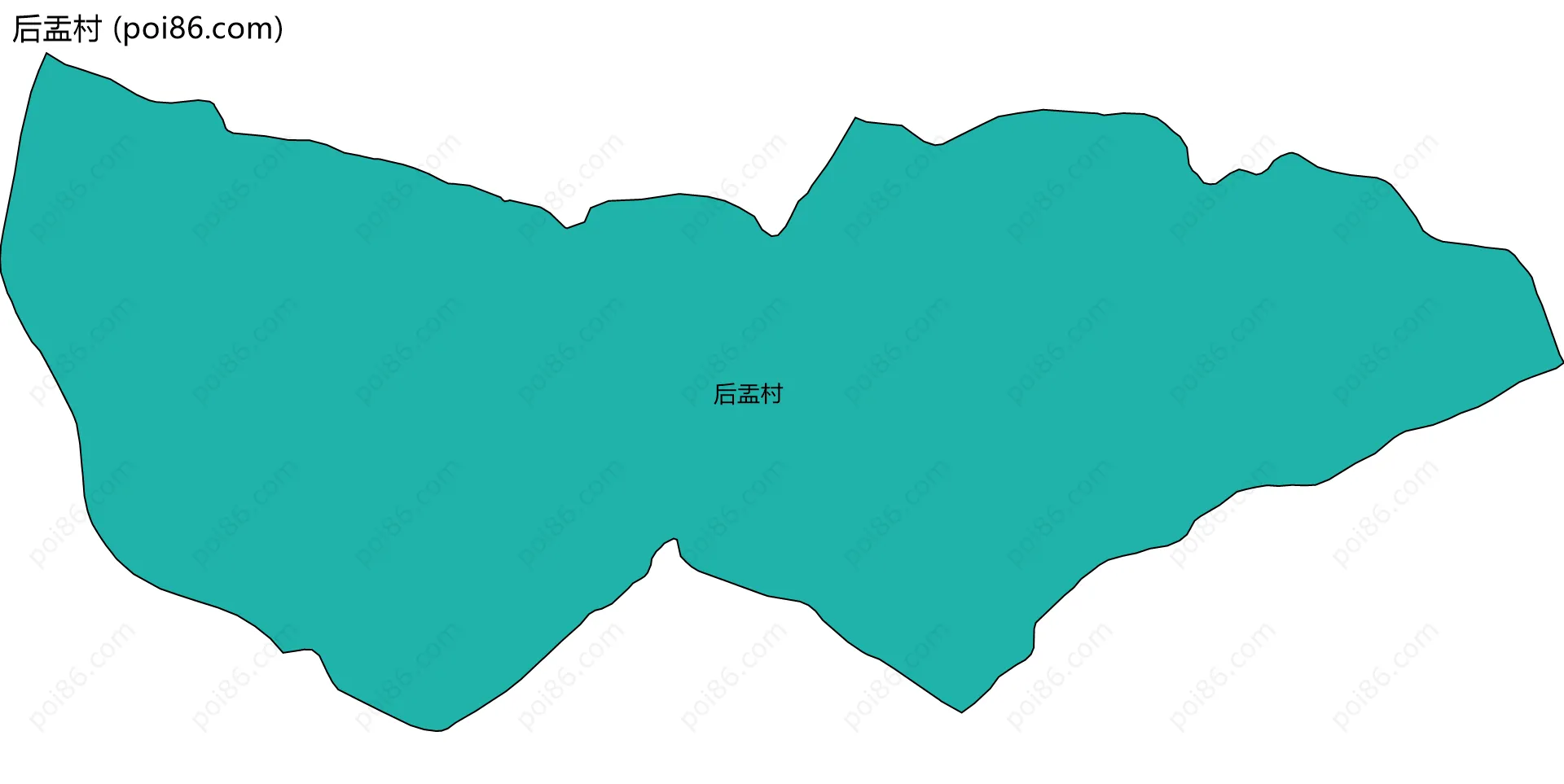 后盂村边界地图