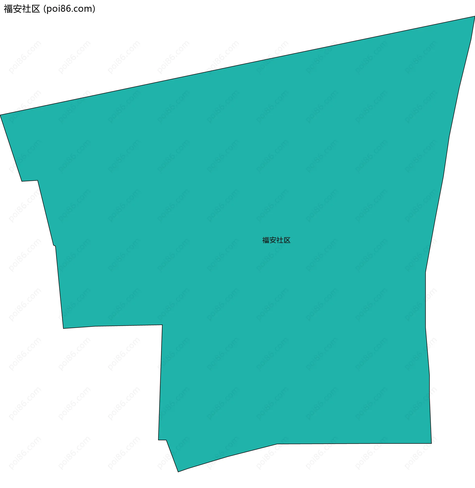 福安社区边界地图