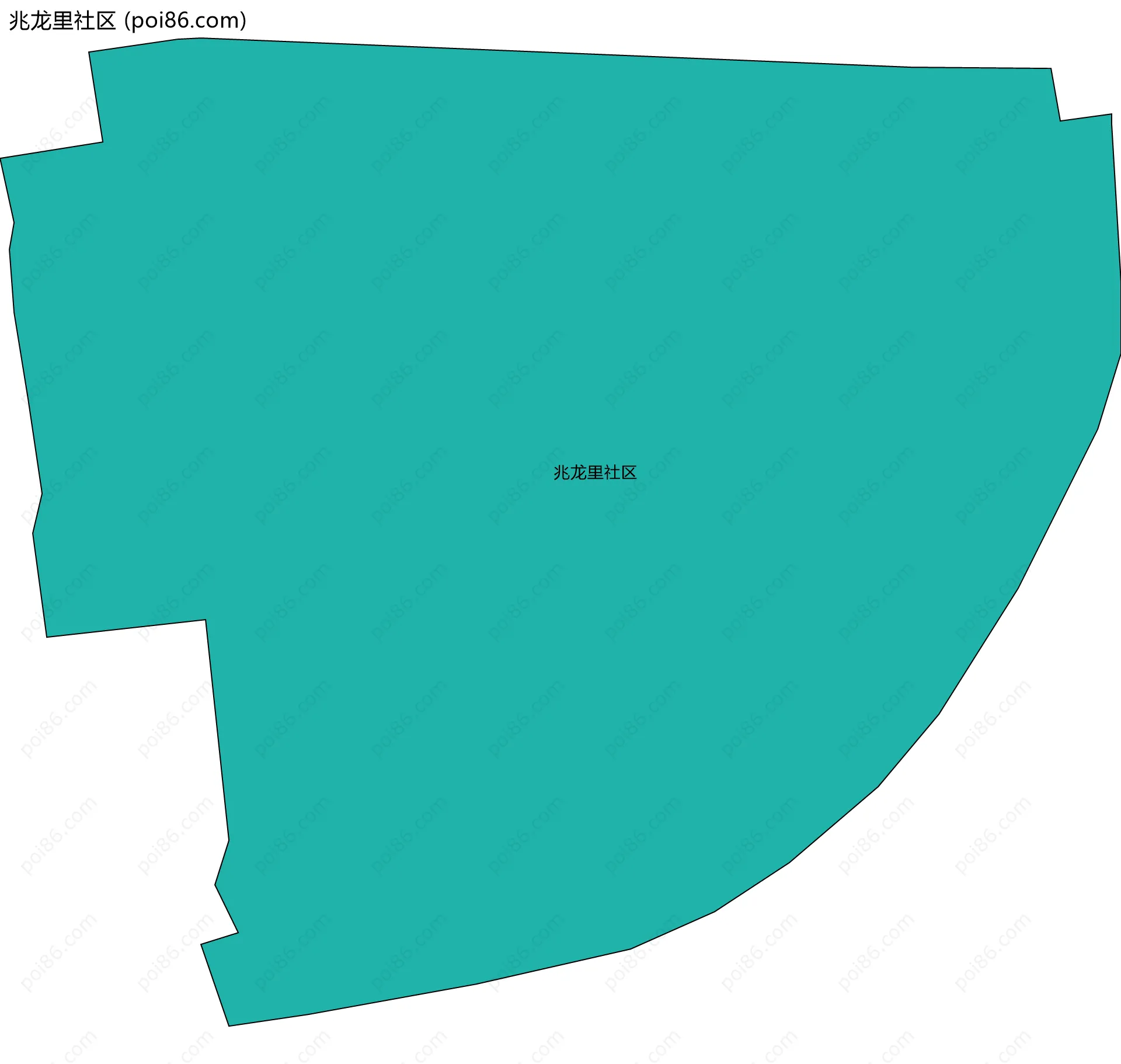 兆龙里社区边界地图
