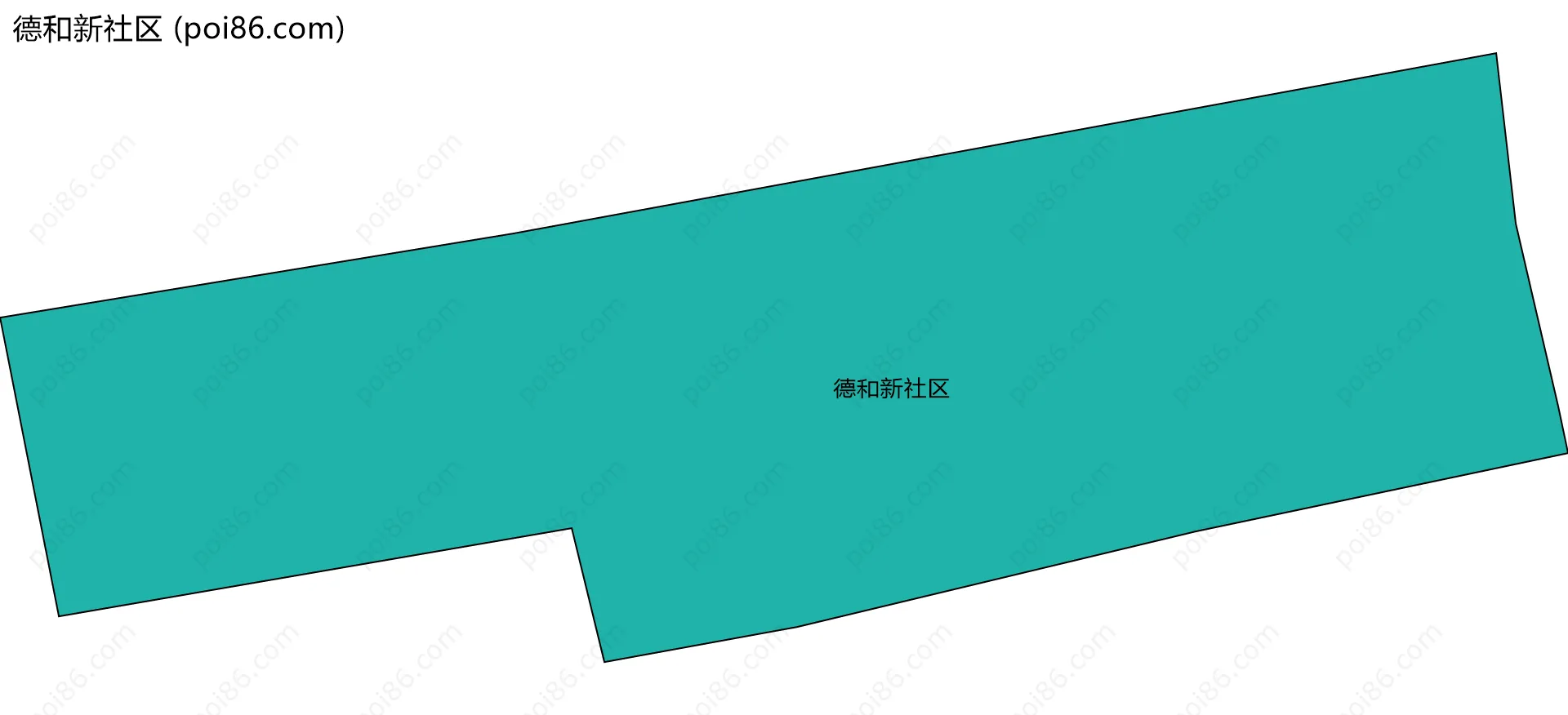 德和新社区边界地图