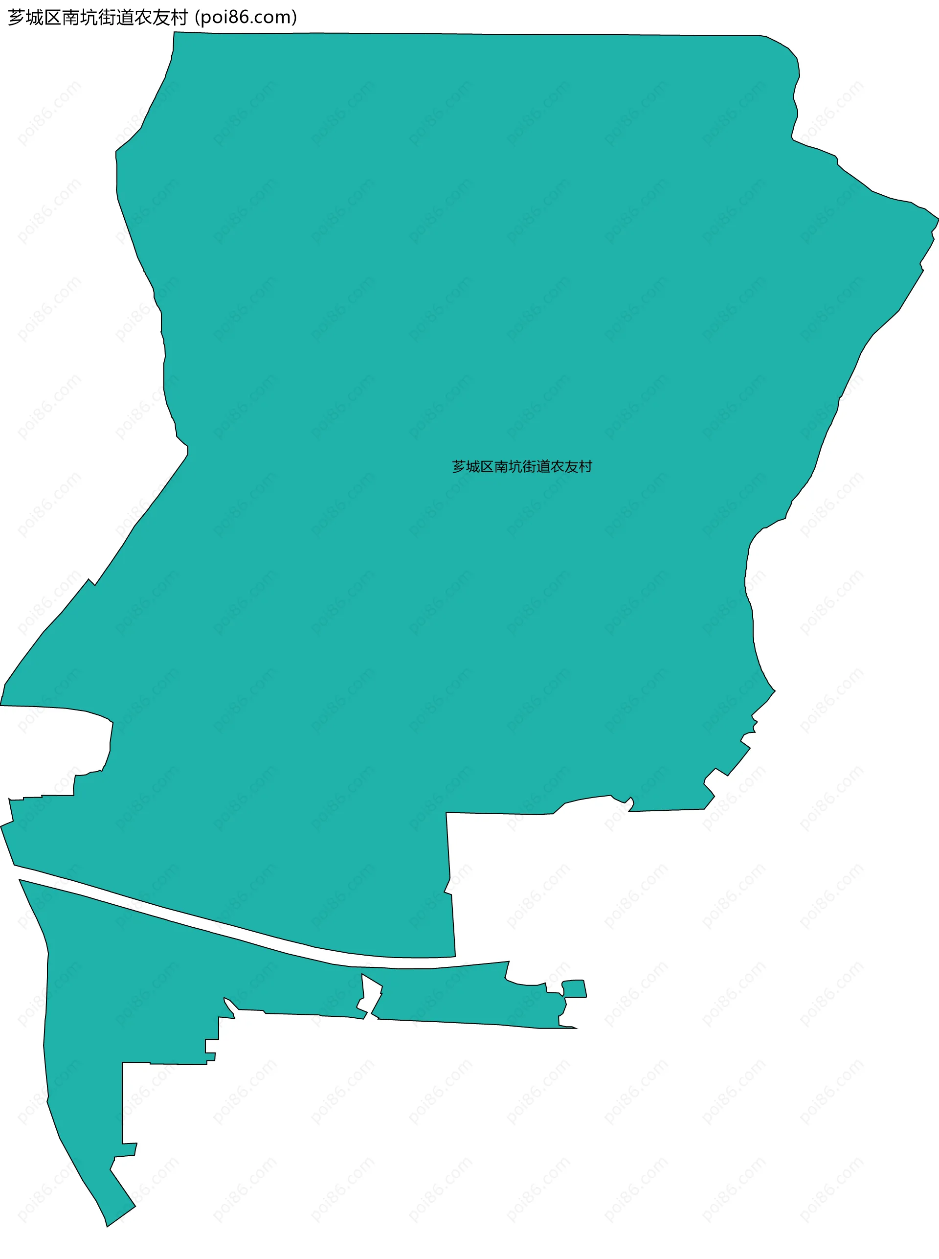 芗城区南坑街道农友村边界地图