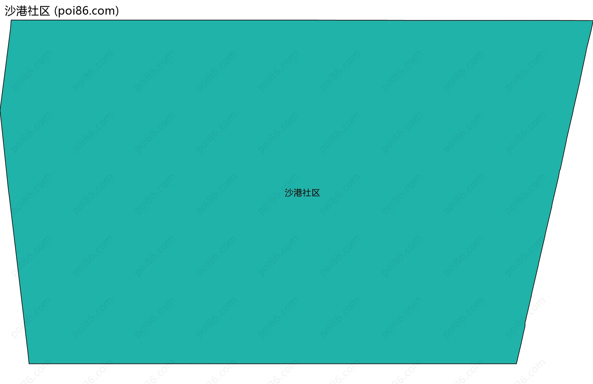 沙港社区边界地图