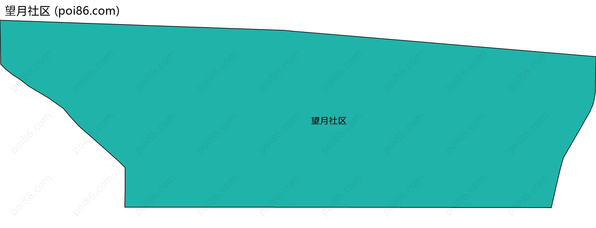 望月社区边界地图