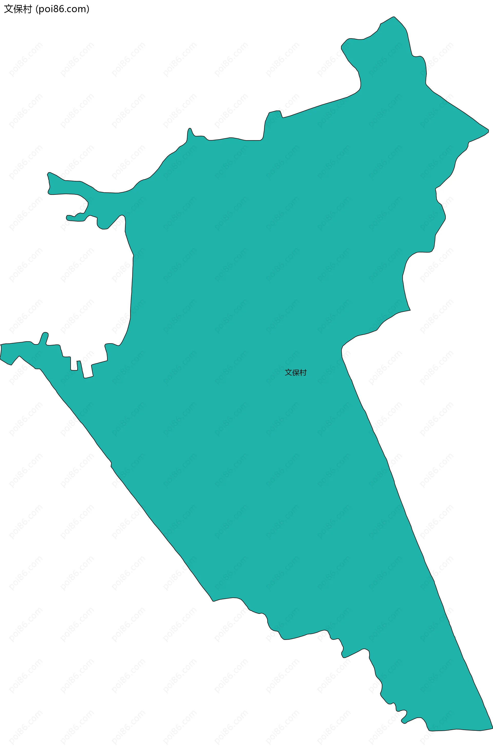 文保村边界地图