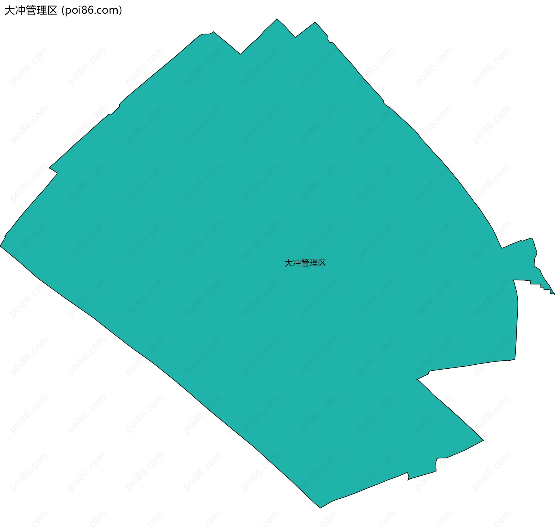 大冲管理区边界地图
