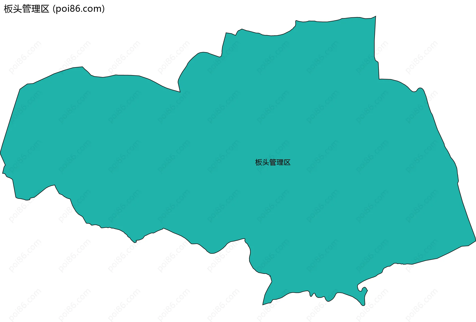 板头管理区边界地图