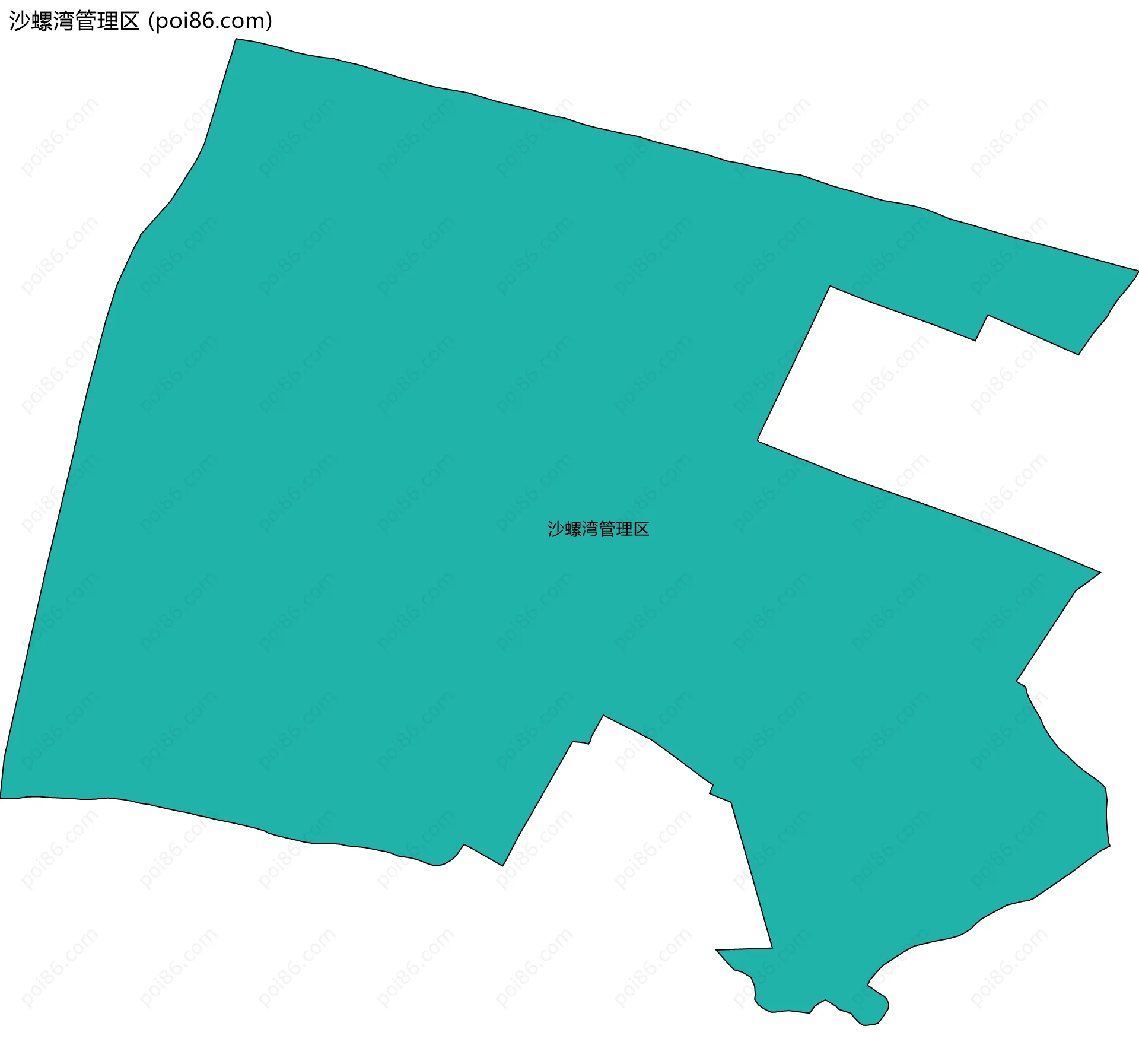 沙螺湾管理区边界地图