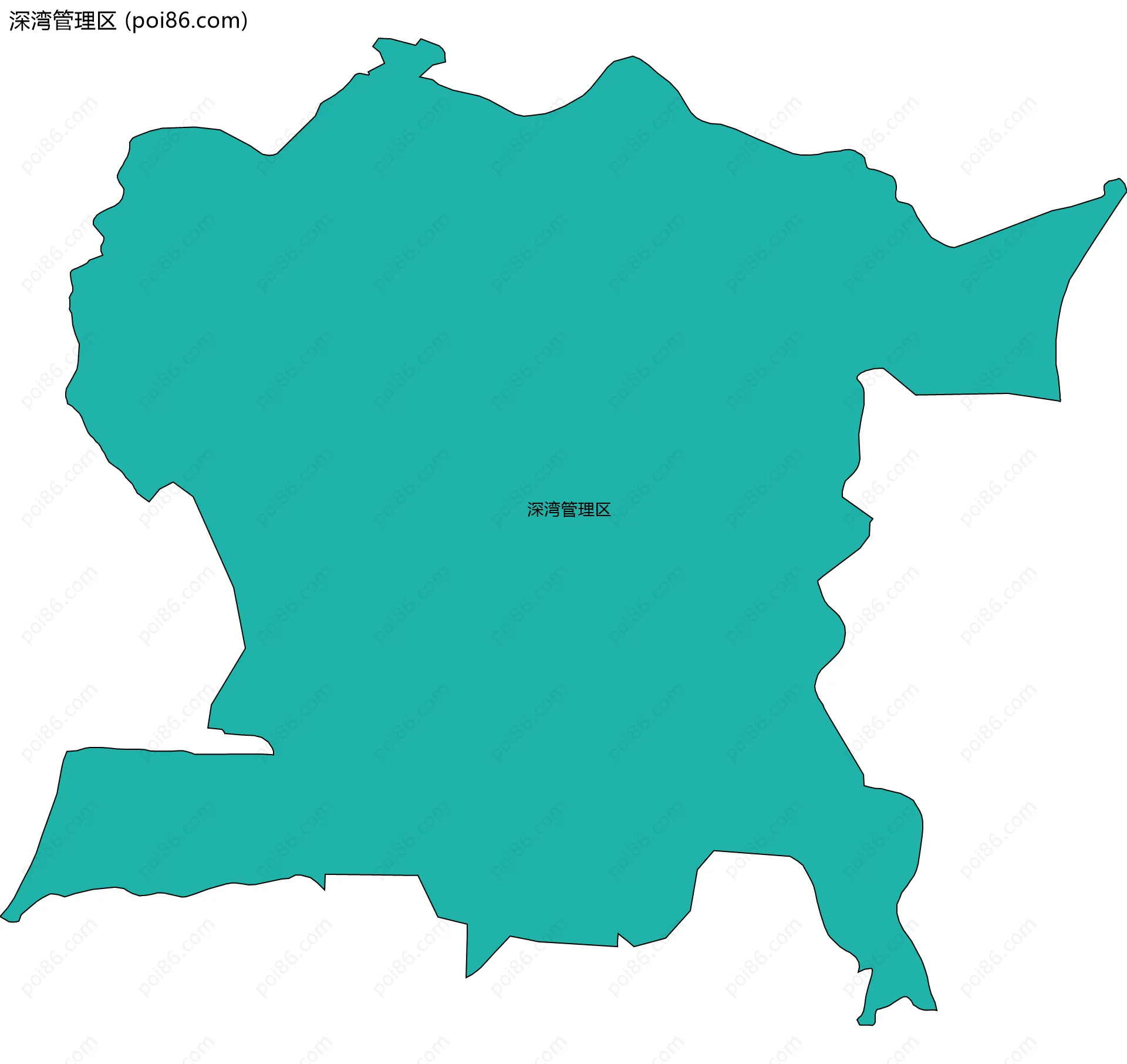 深湾管理区边界地图