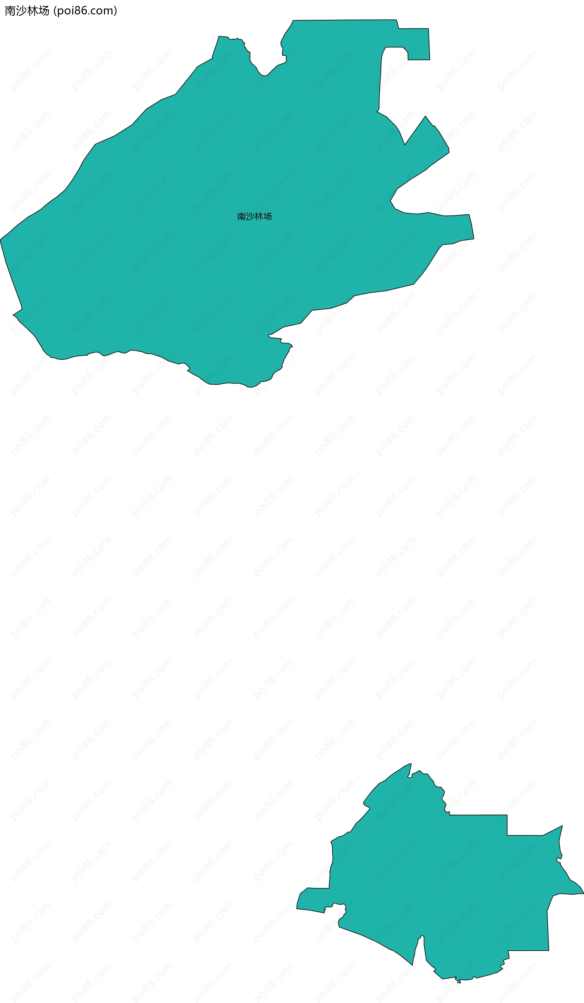 南沙林场边界地图