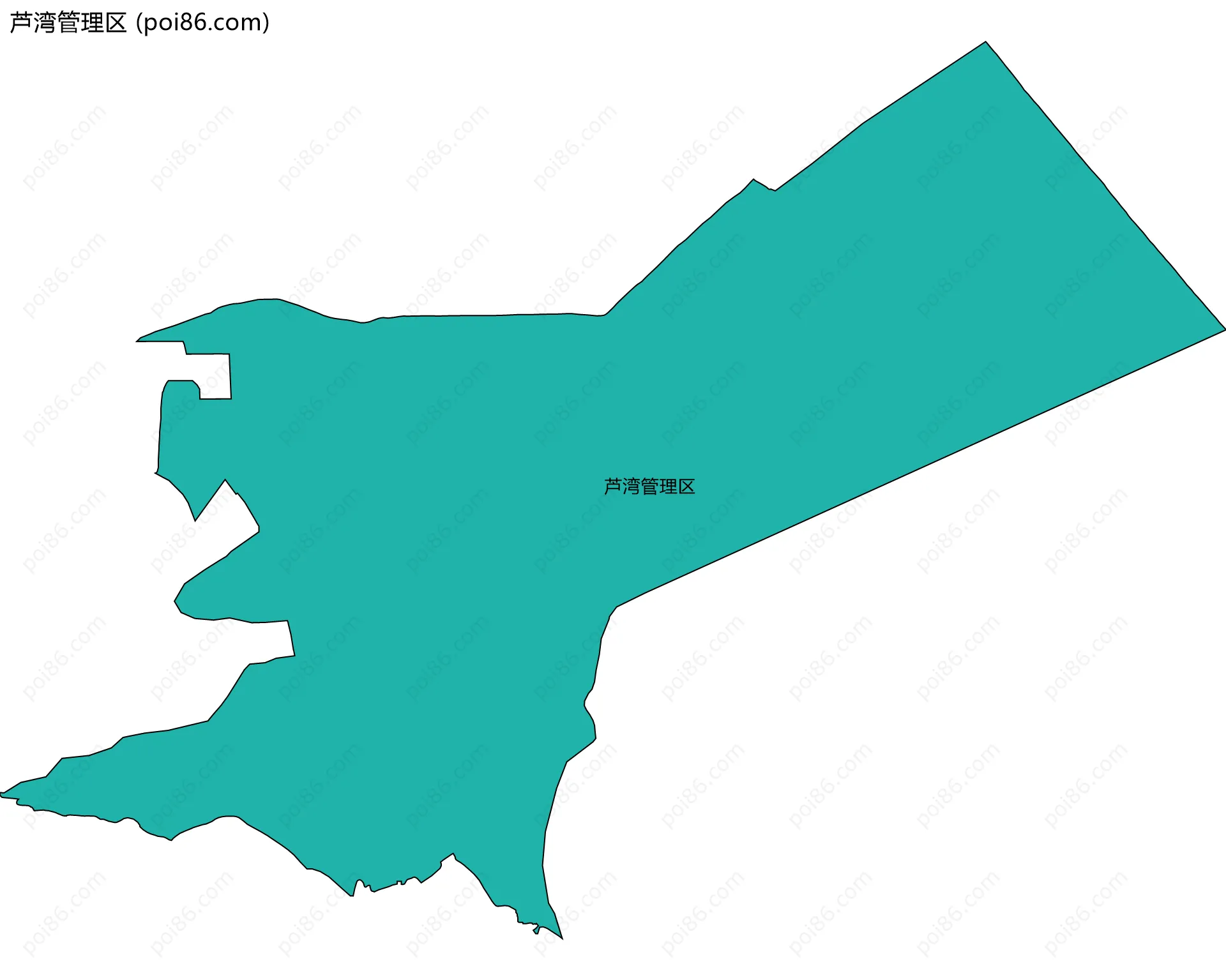 芦湾管理区边界地图