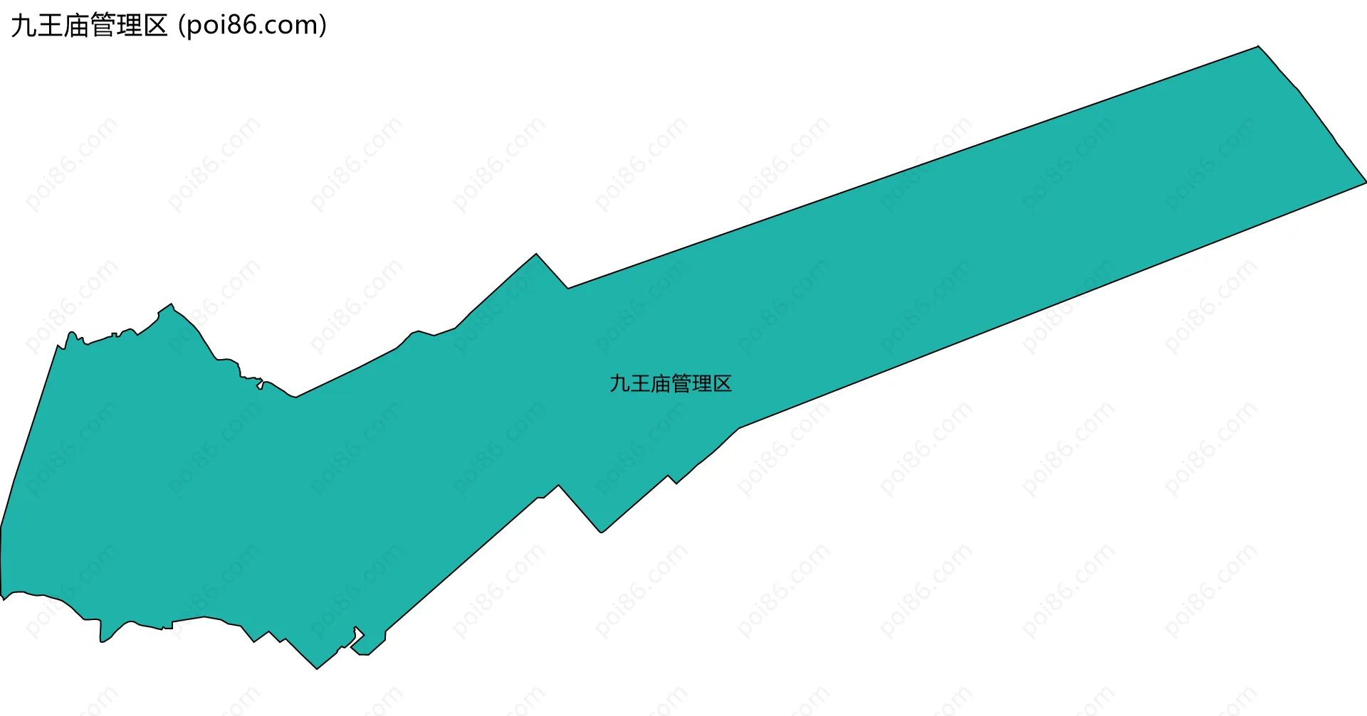 九王庙管理区边界地图