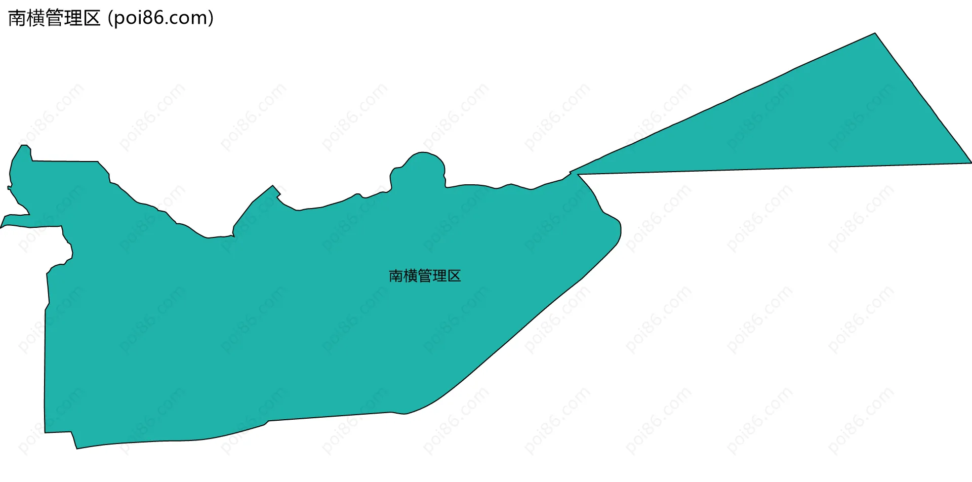南横管理区边界地图