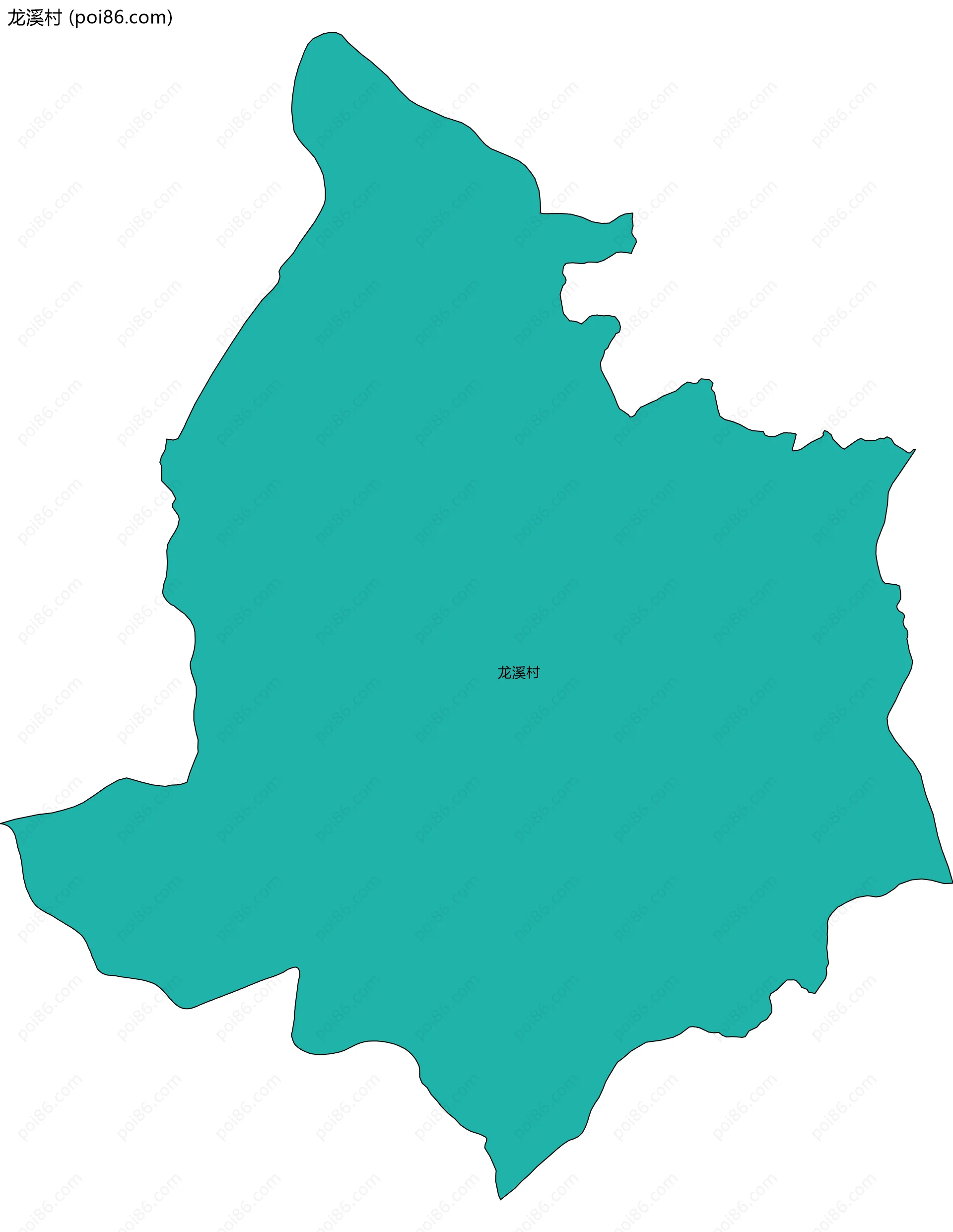 龙溪村边界地图