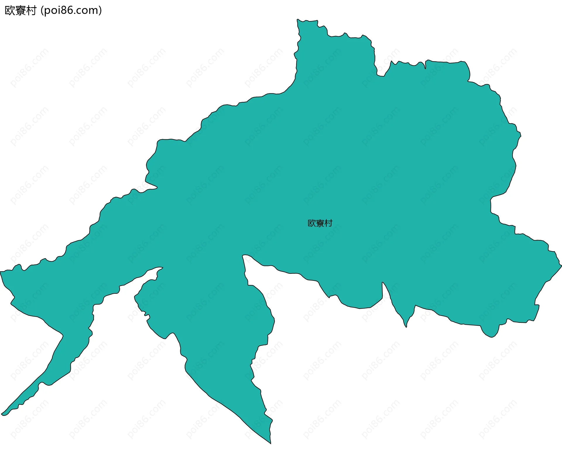 欧寮村边界地图