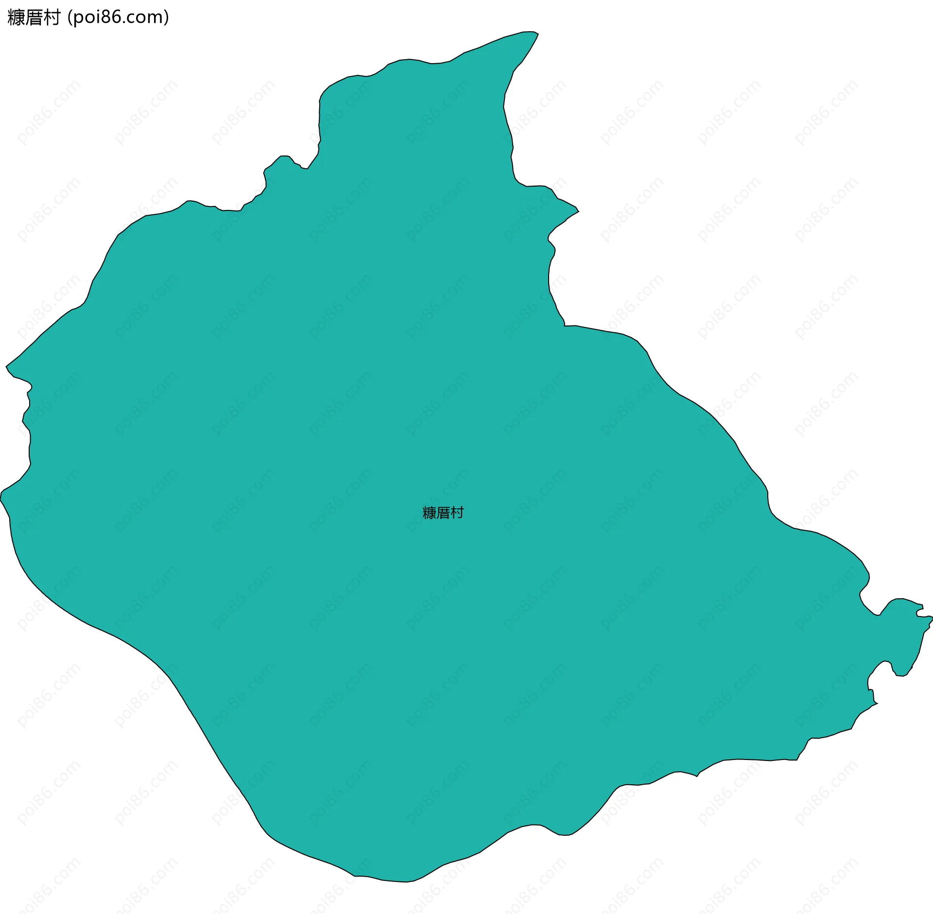 糠厝村边界地图