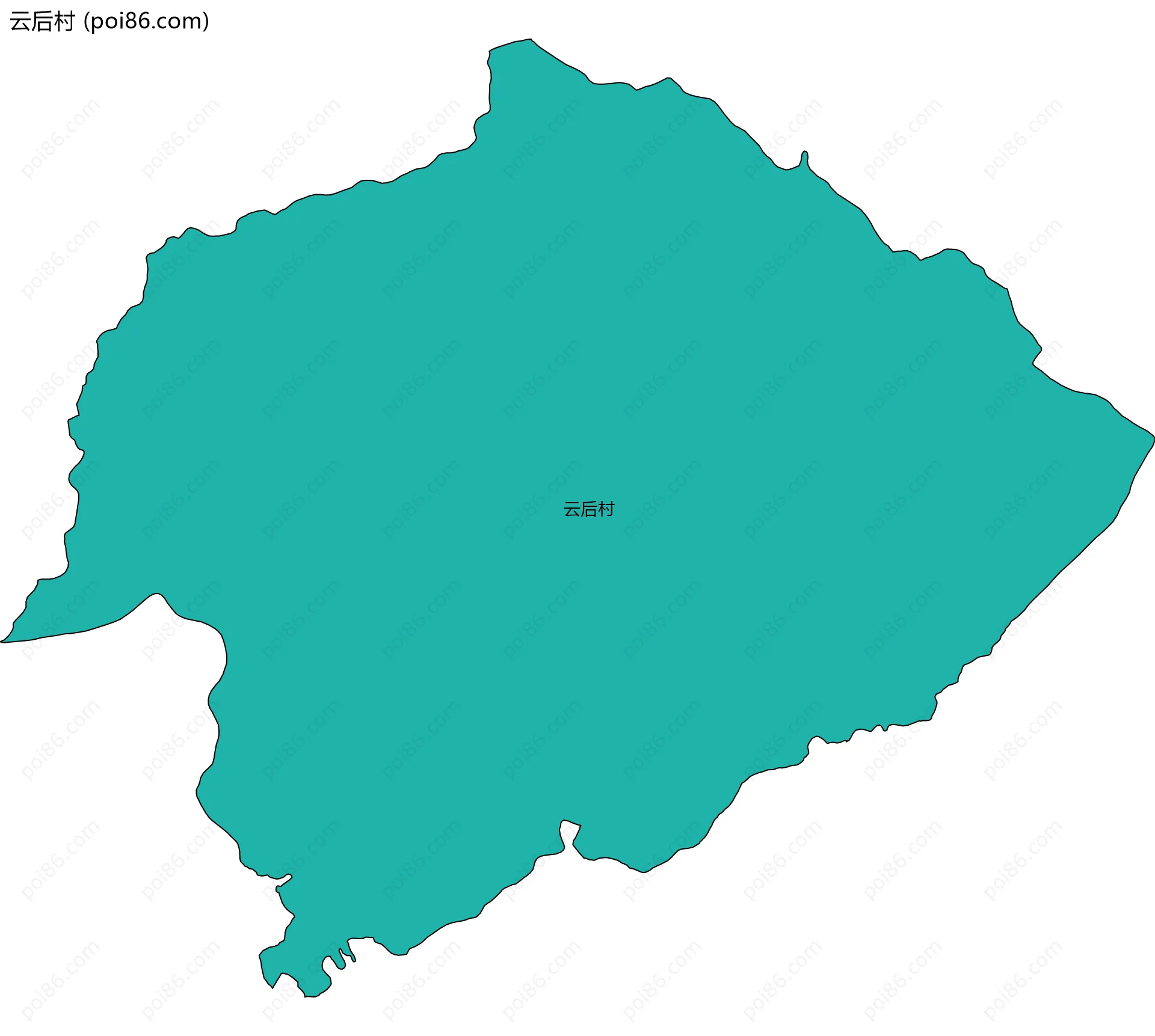 云后村边界地图