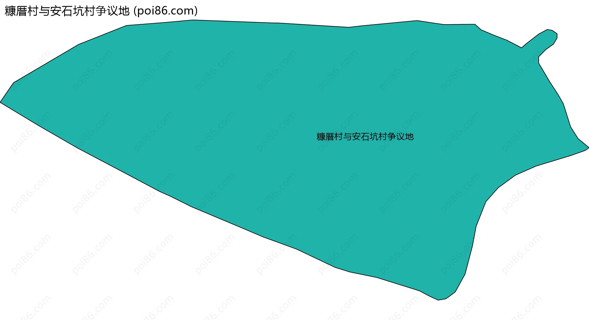 糠厝村与安石坑村争议地边界地图