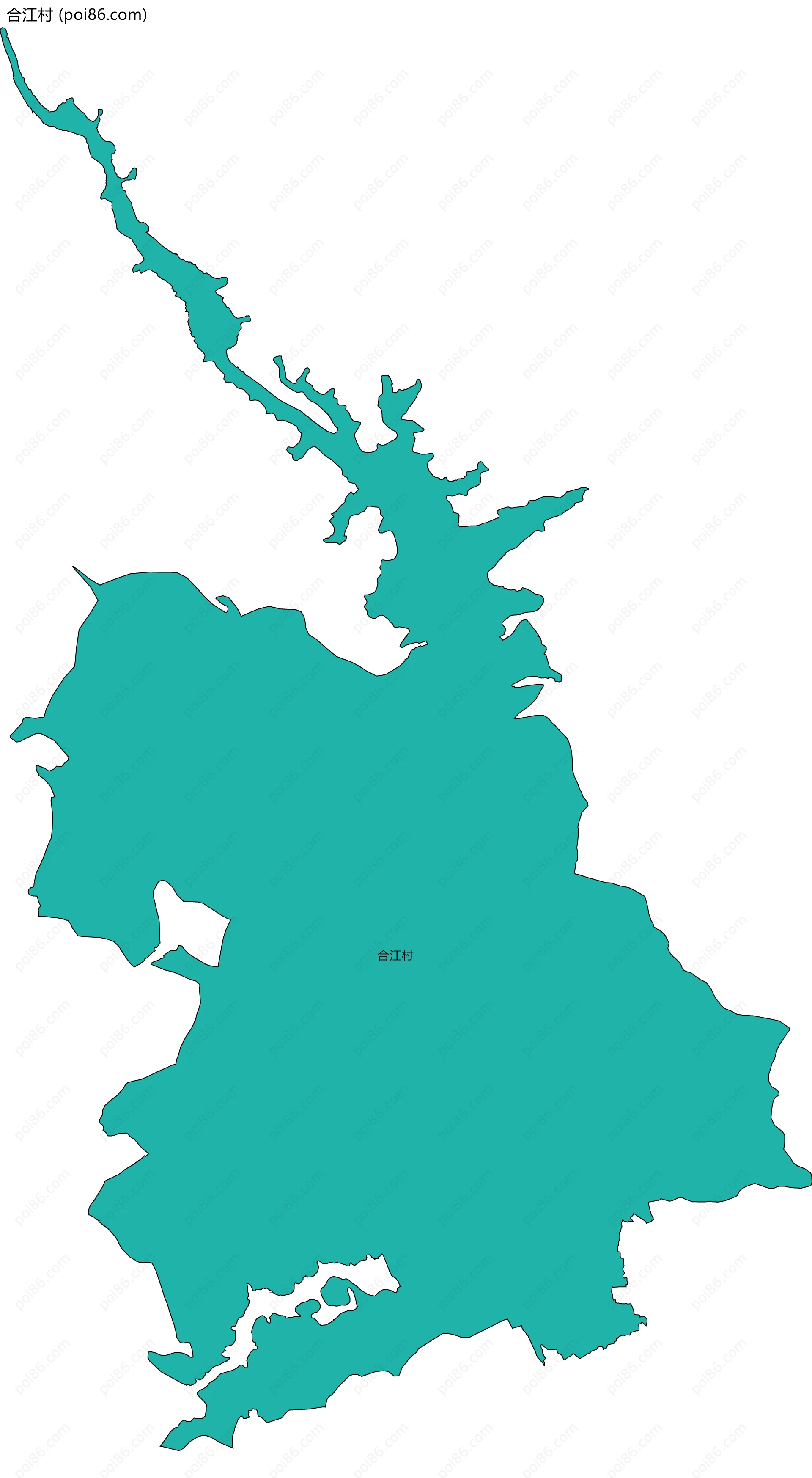 合江村边界地图