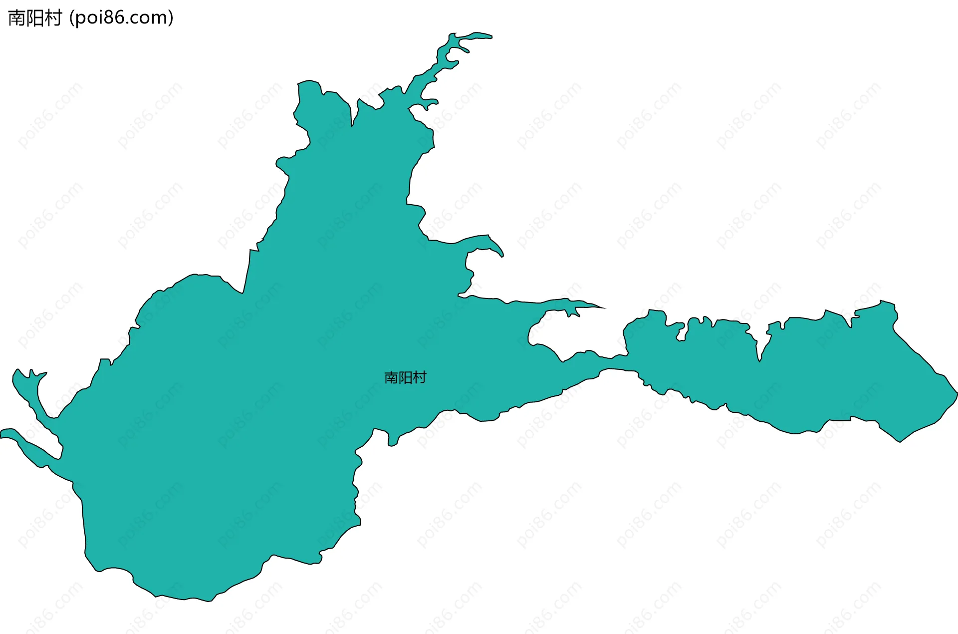 南阳村边界地图