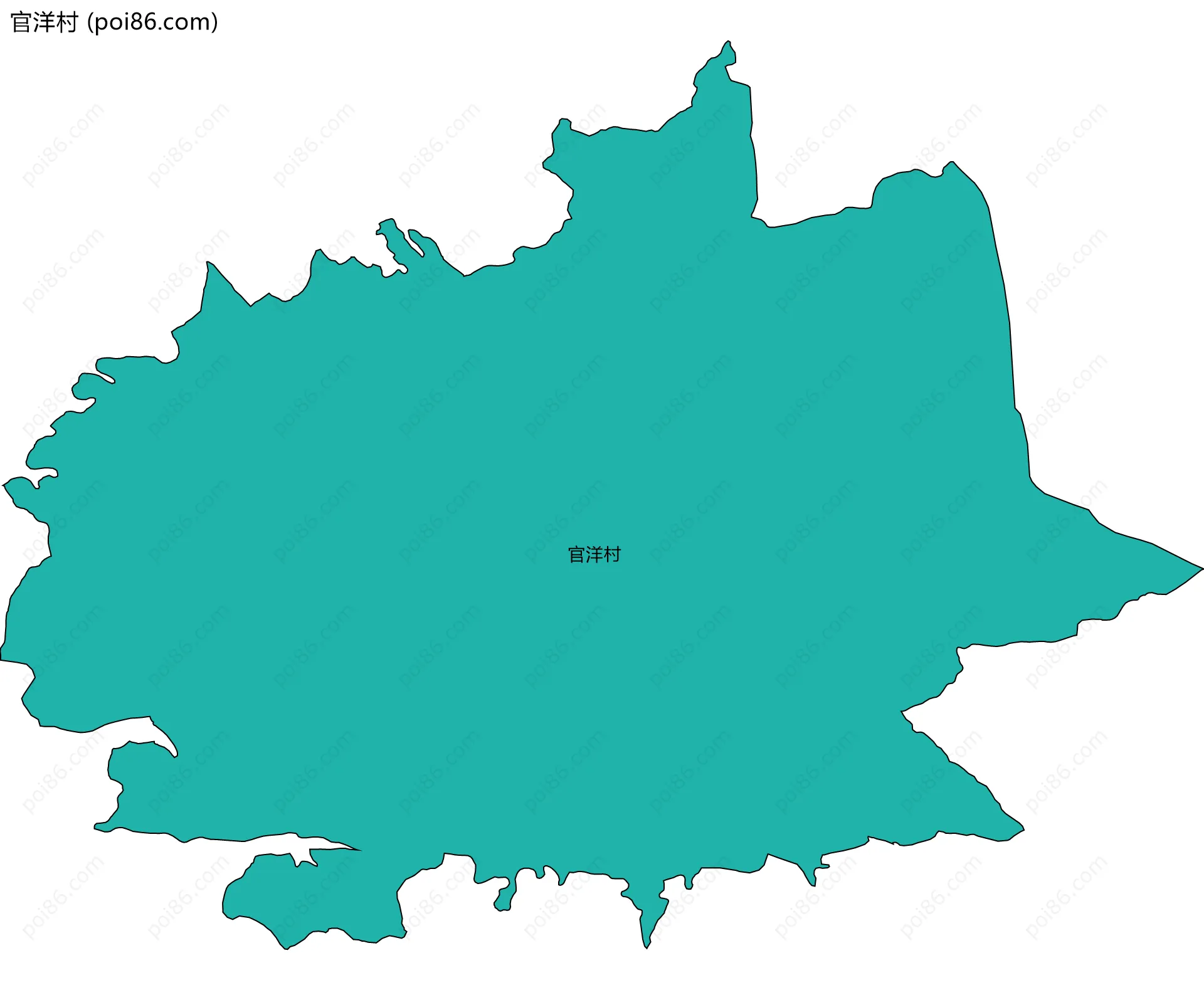 官洋村边界地图