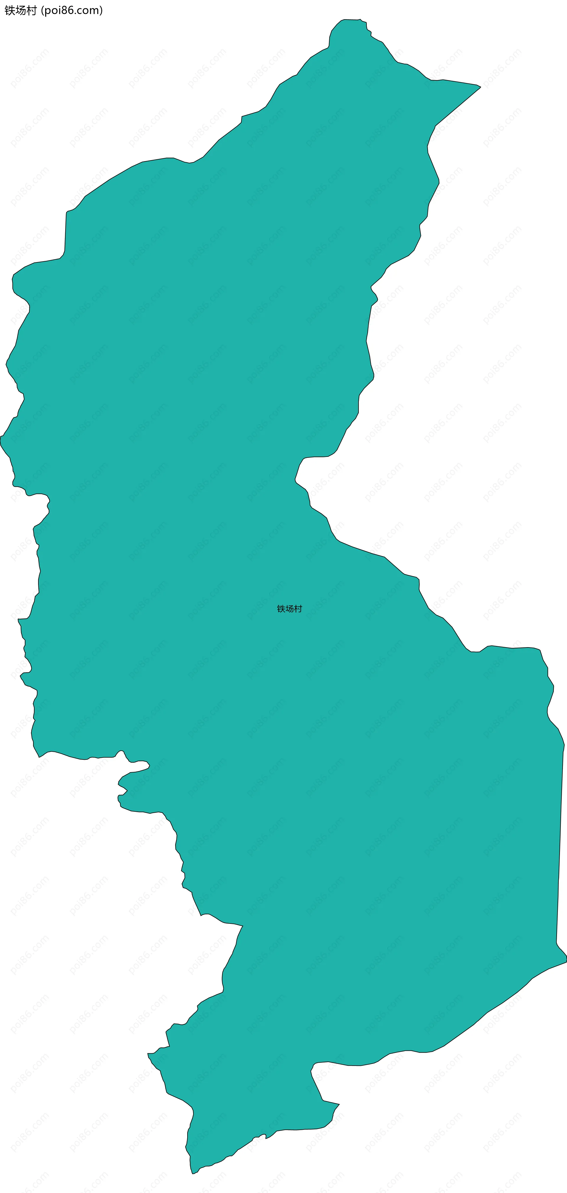 铁场村边界地图