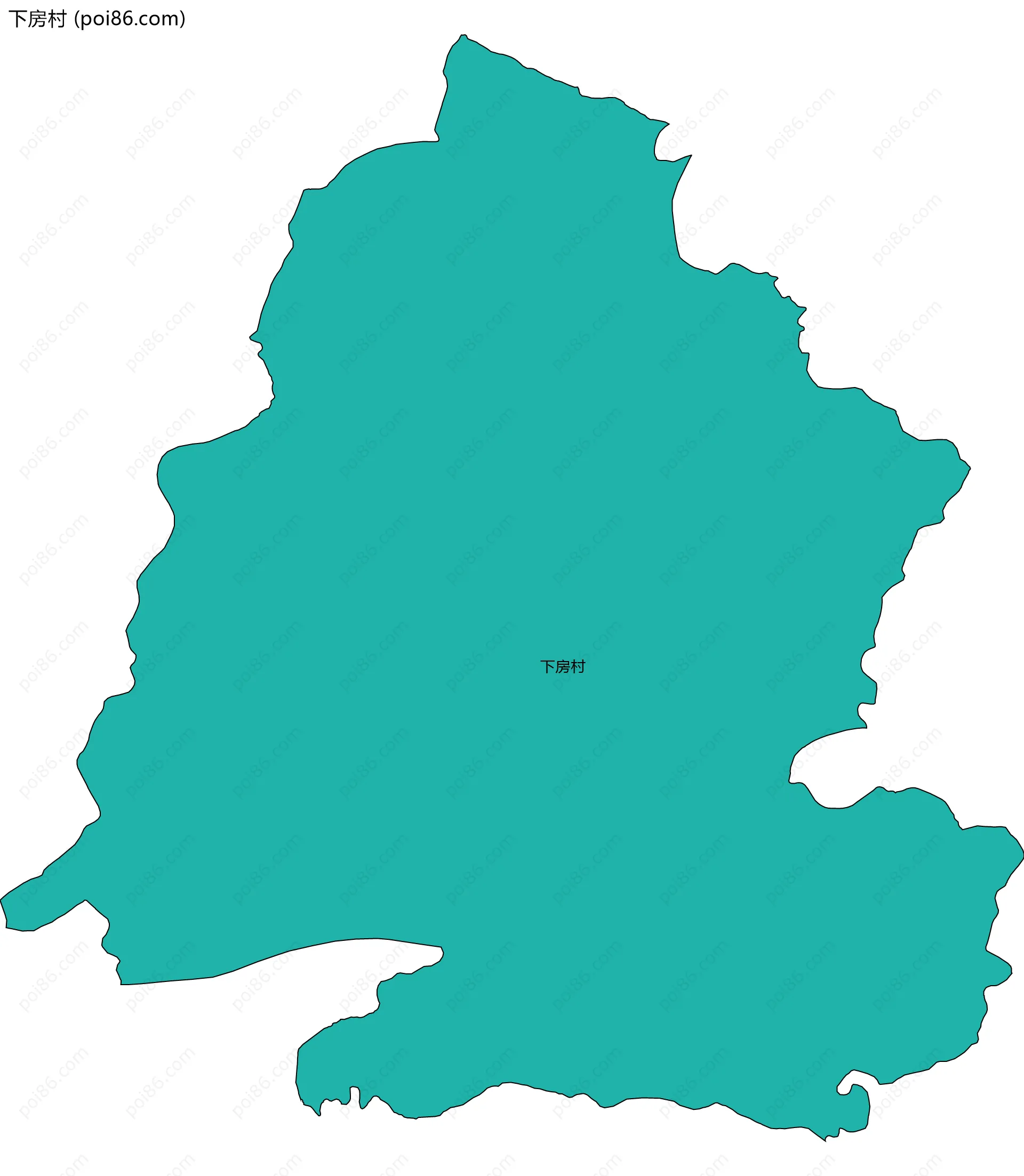 下房村边界地图
