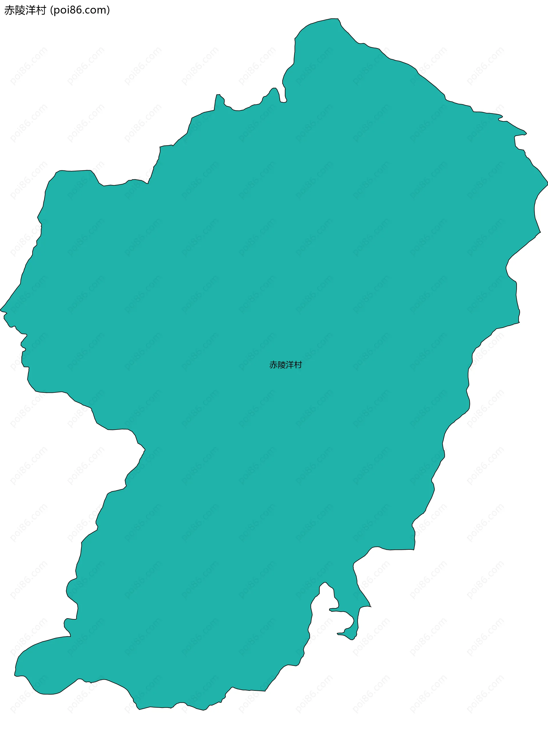 赤陵洋村边界地图