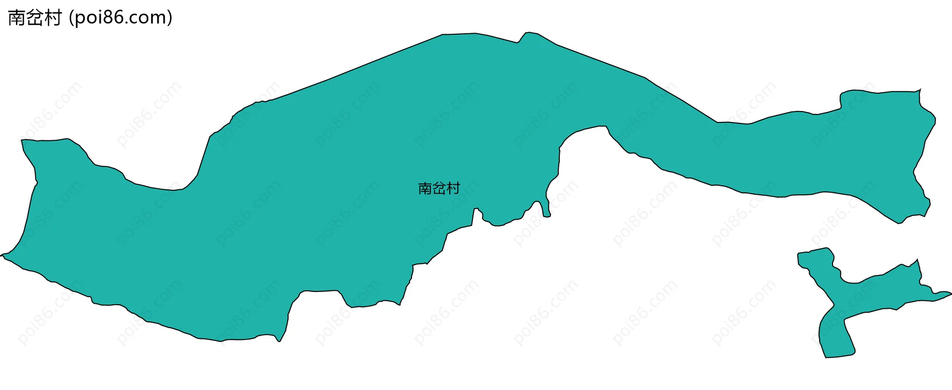 南岔村边界地图