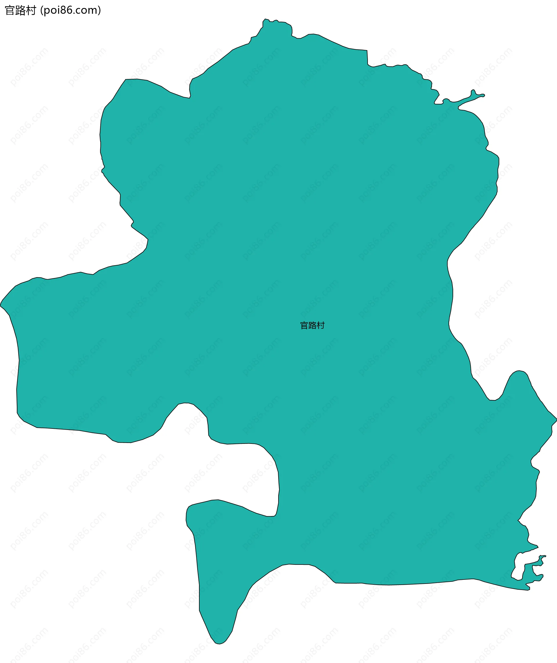 官路村边界地图