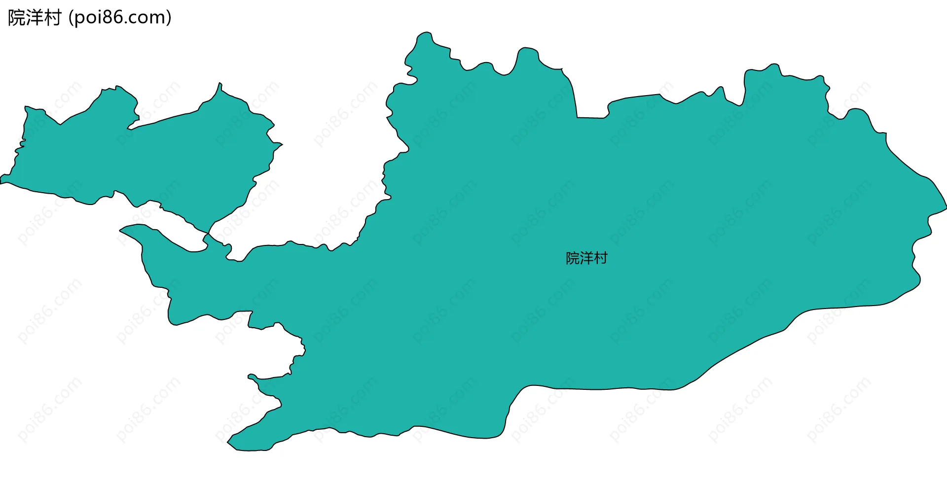 院洋村边界地图