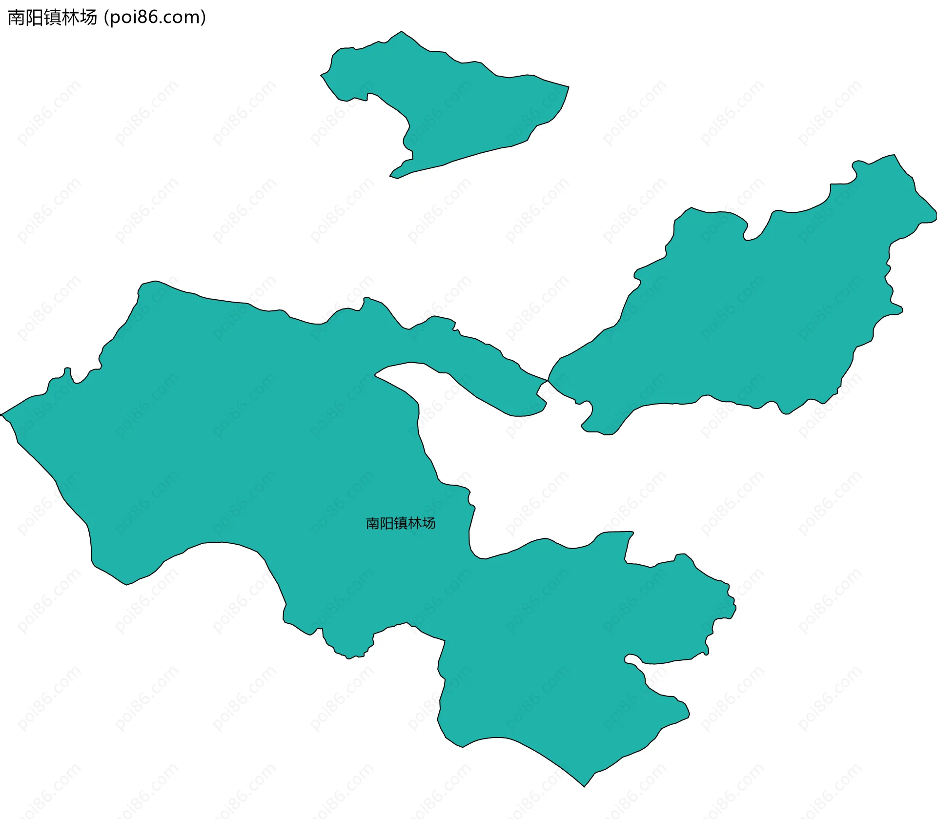 南阳镇林场边界地图