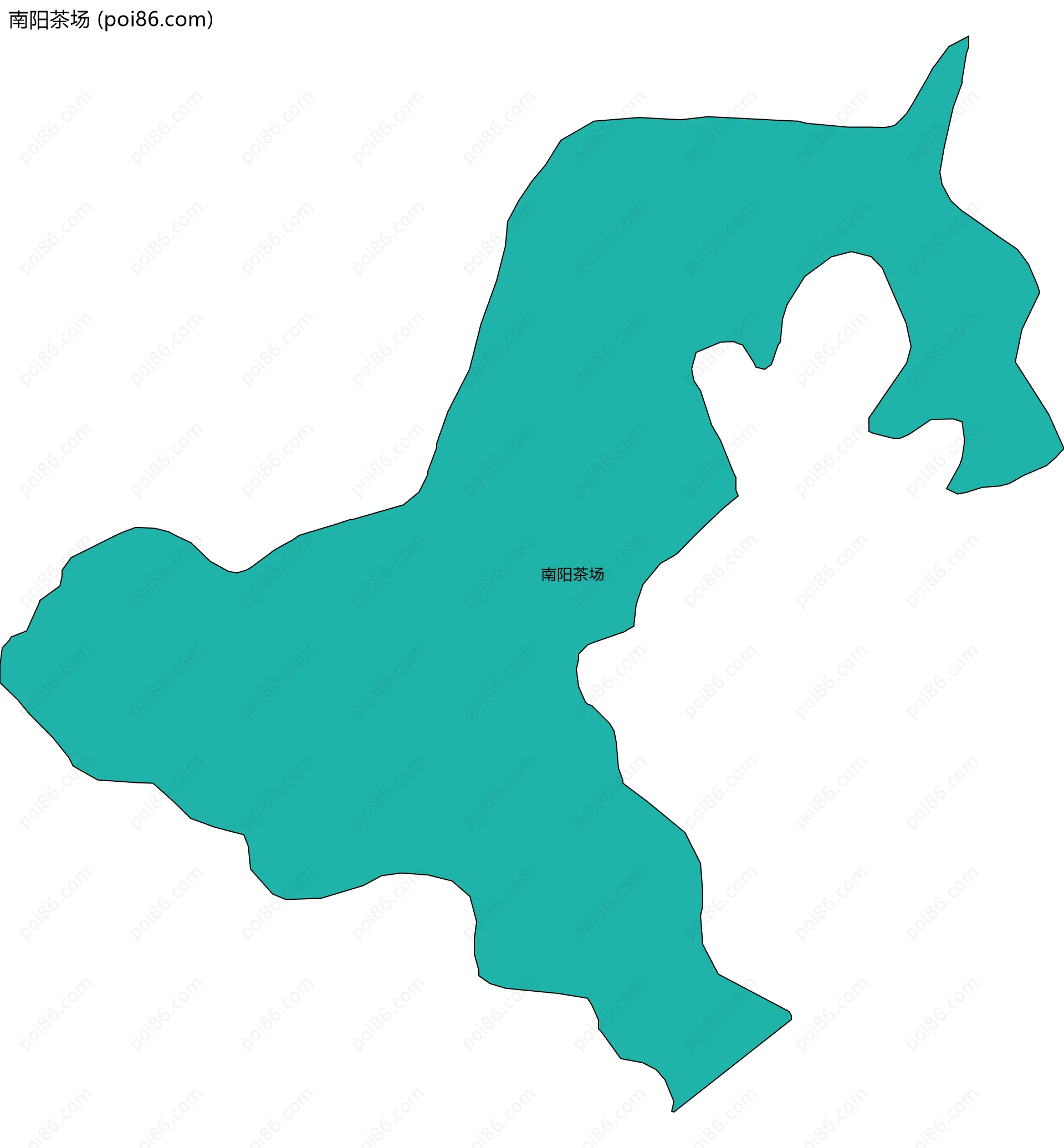 南阳茶场边界地图