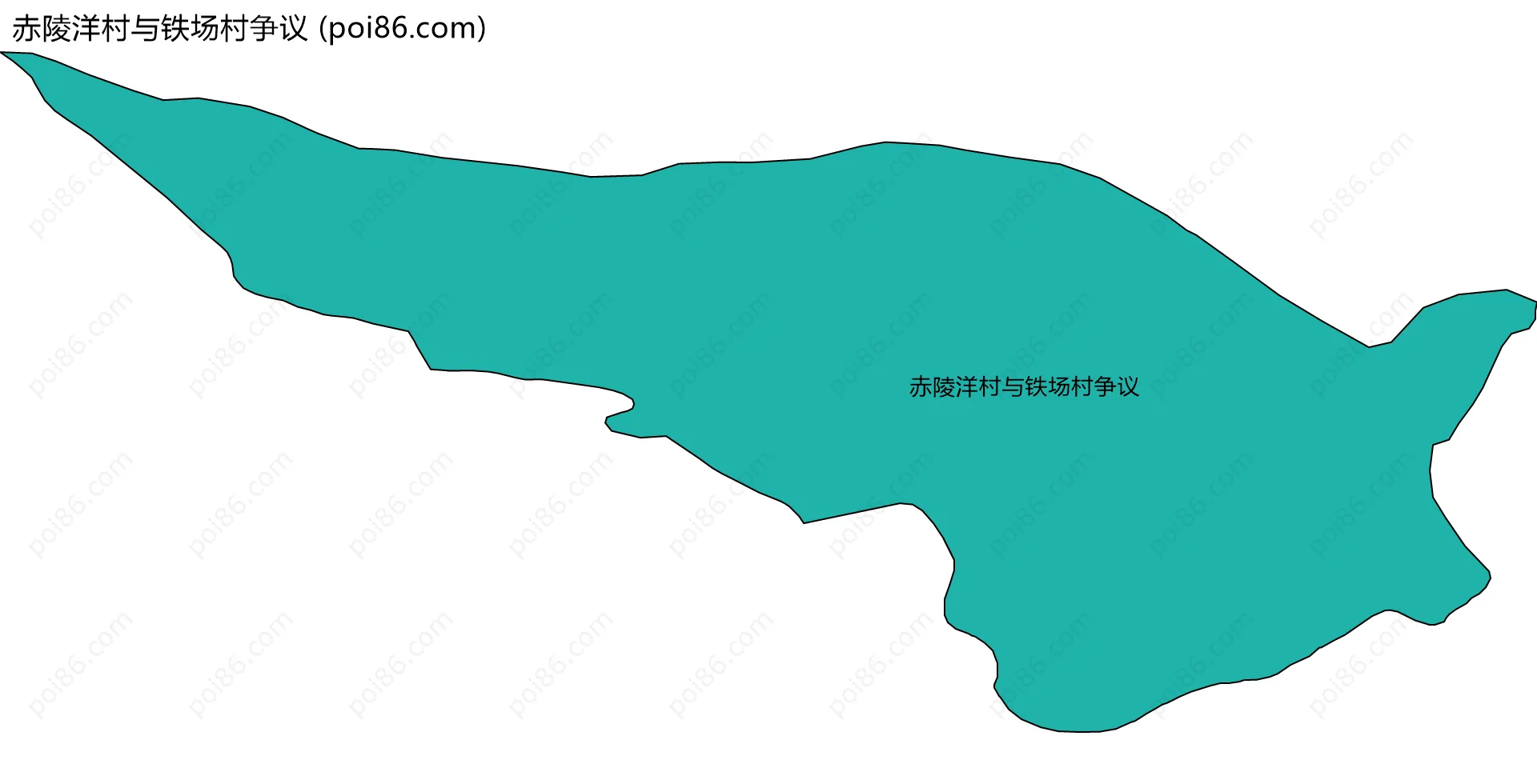 赤陵洋村与铁场村争议边界地图