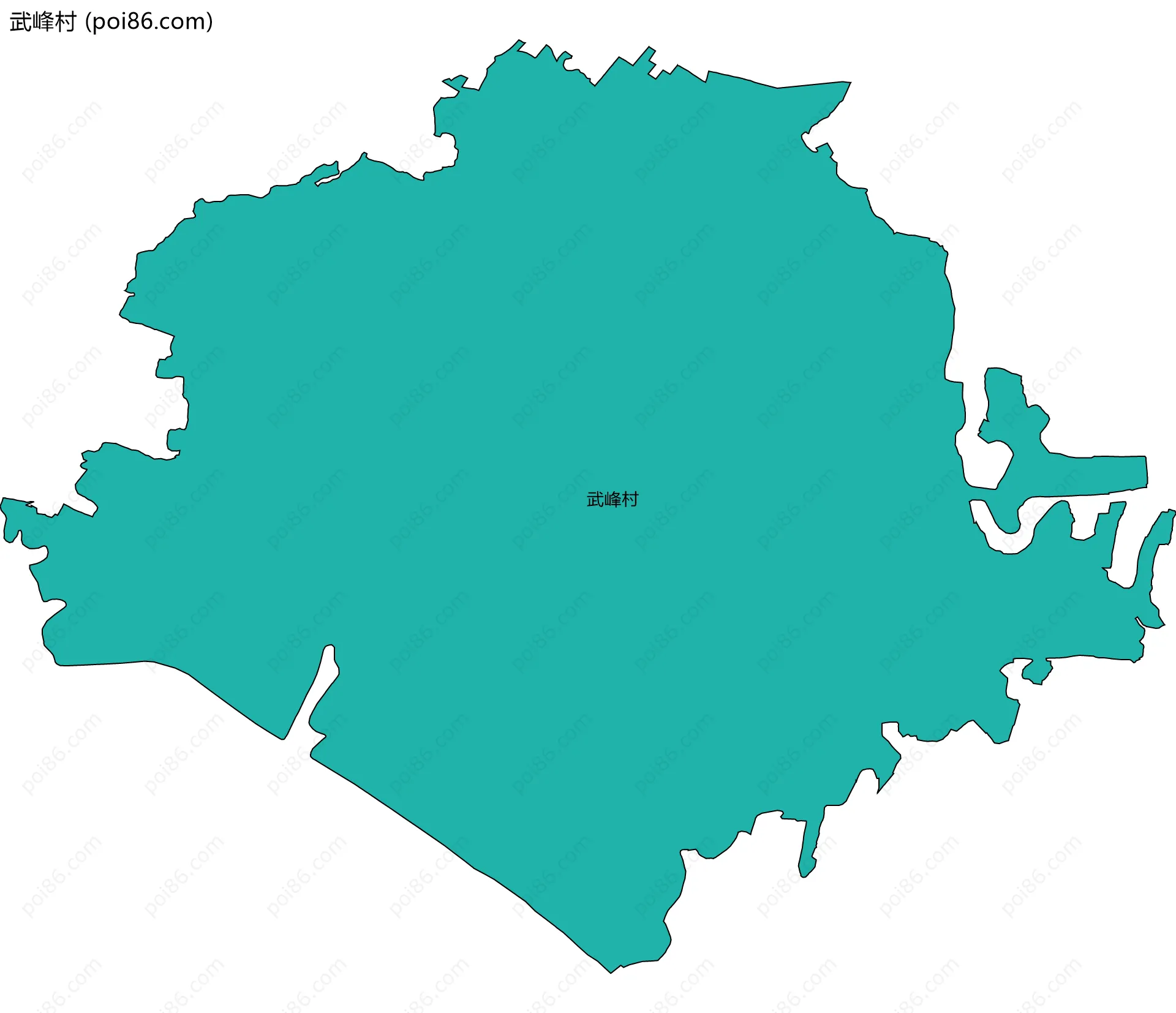 武峰村边界地图