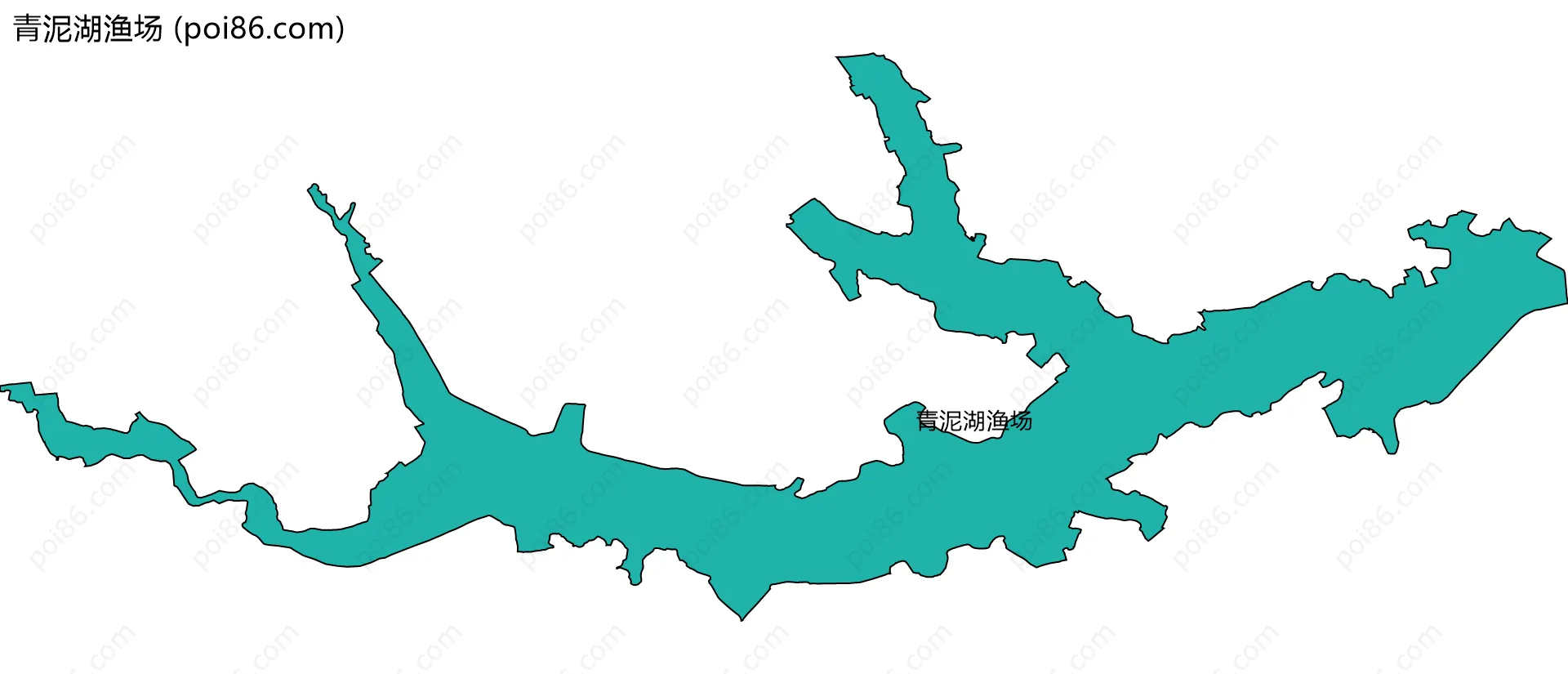青泥湖渔场边界地图