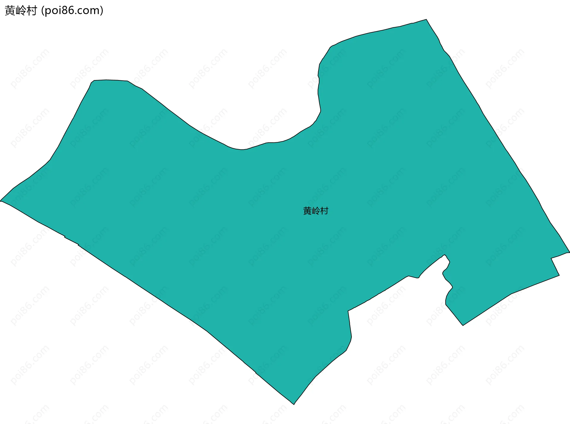 黄岭村边界地图