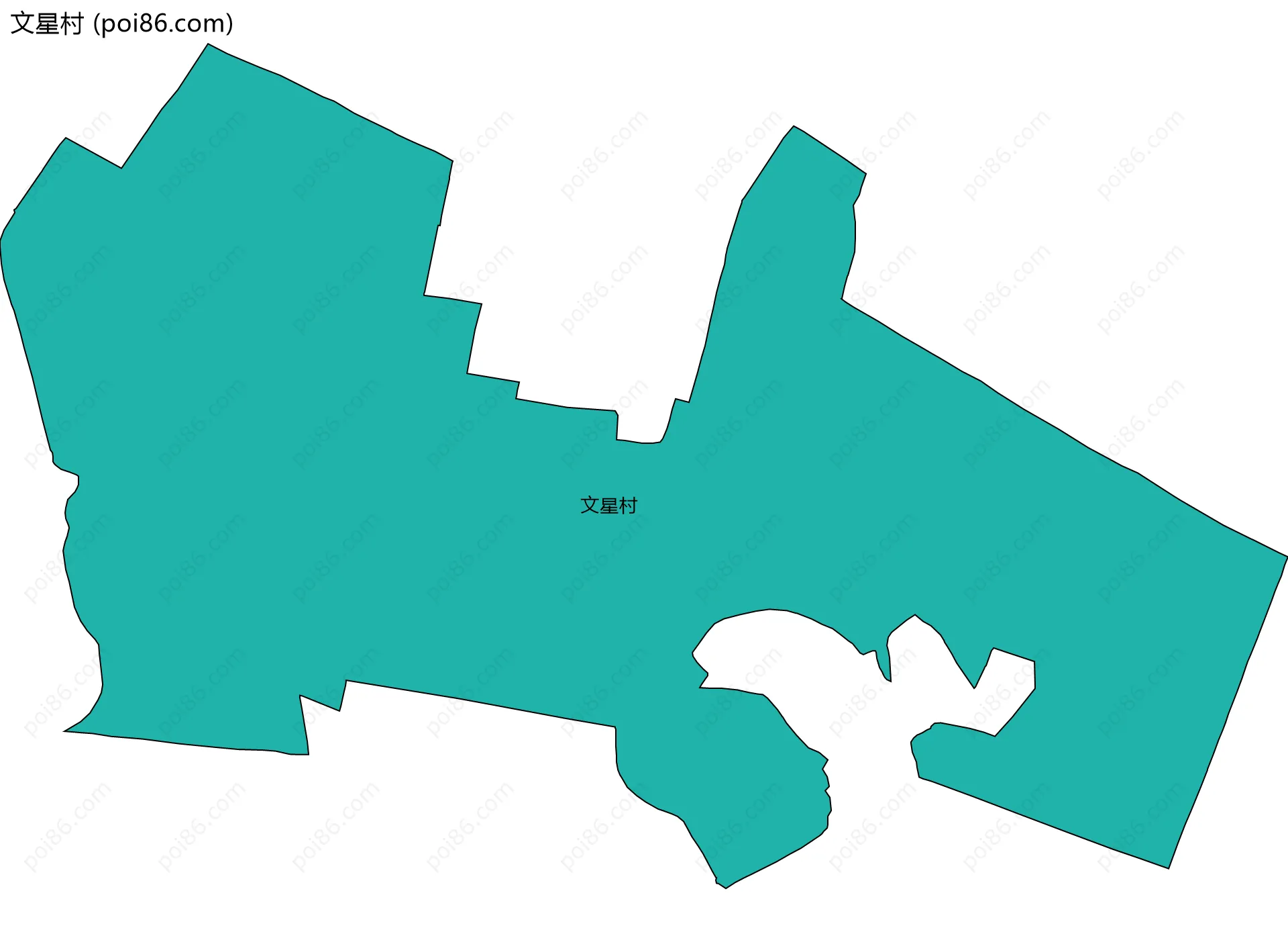 文星村边界地图