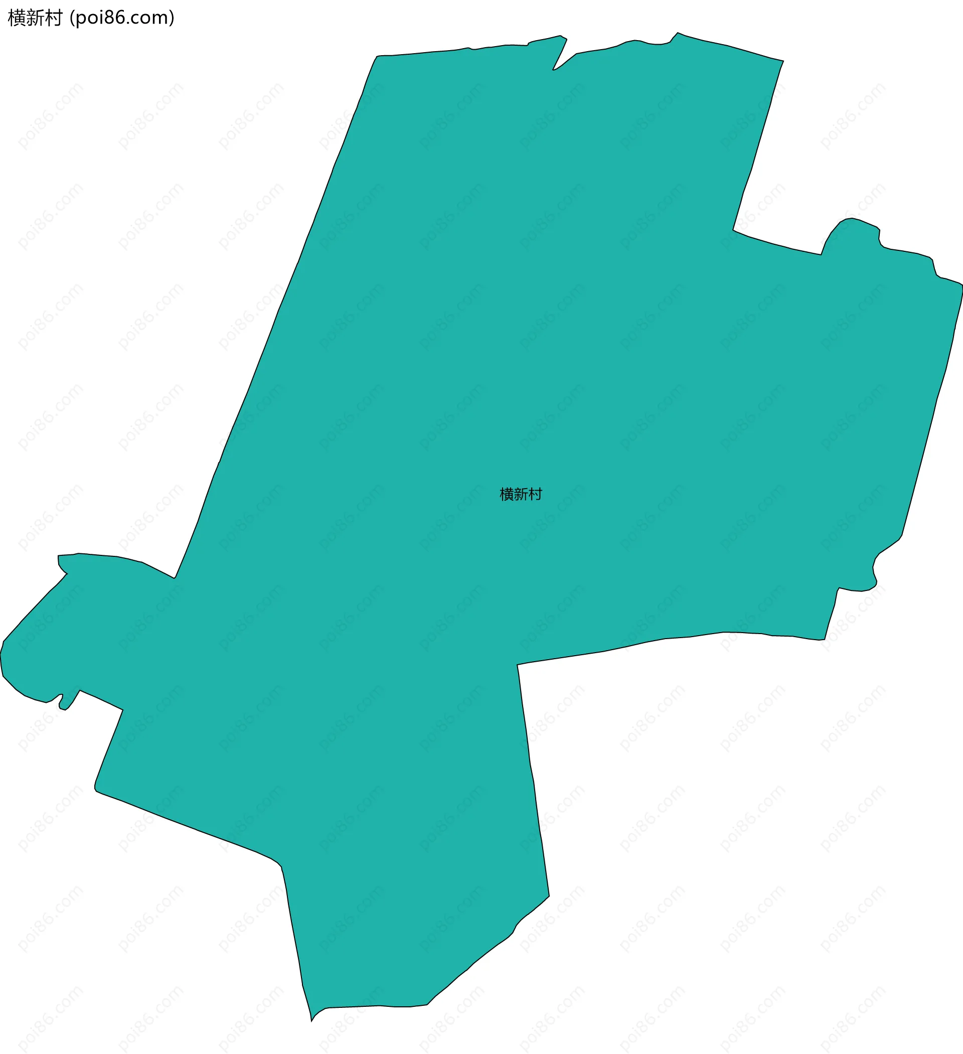 横新村边界地图