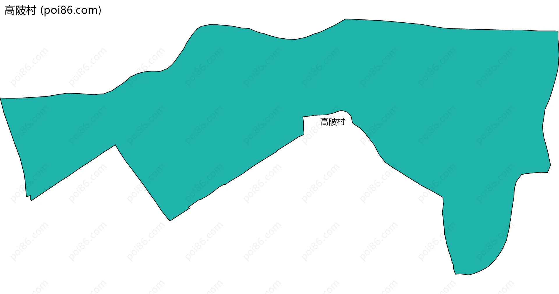 高陂村边界地图