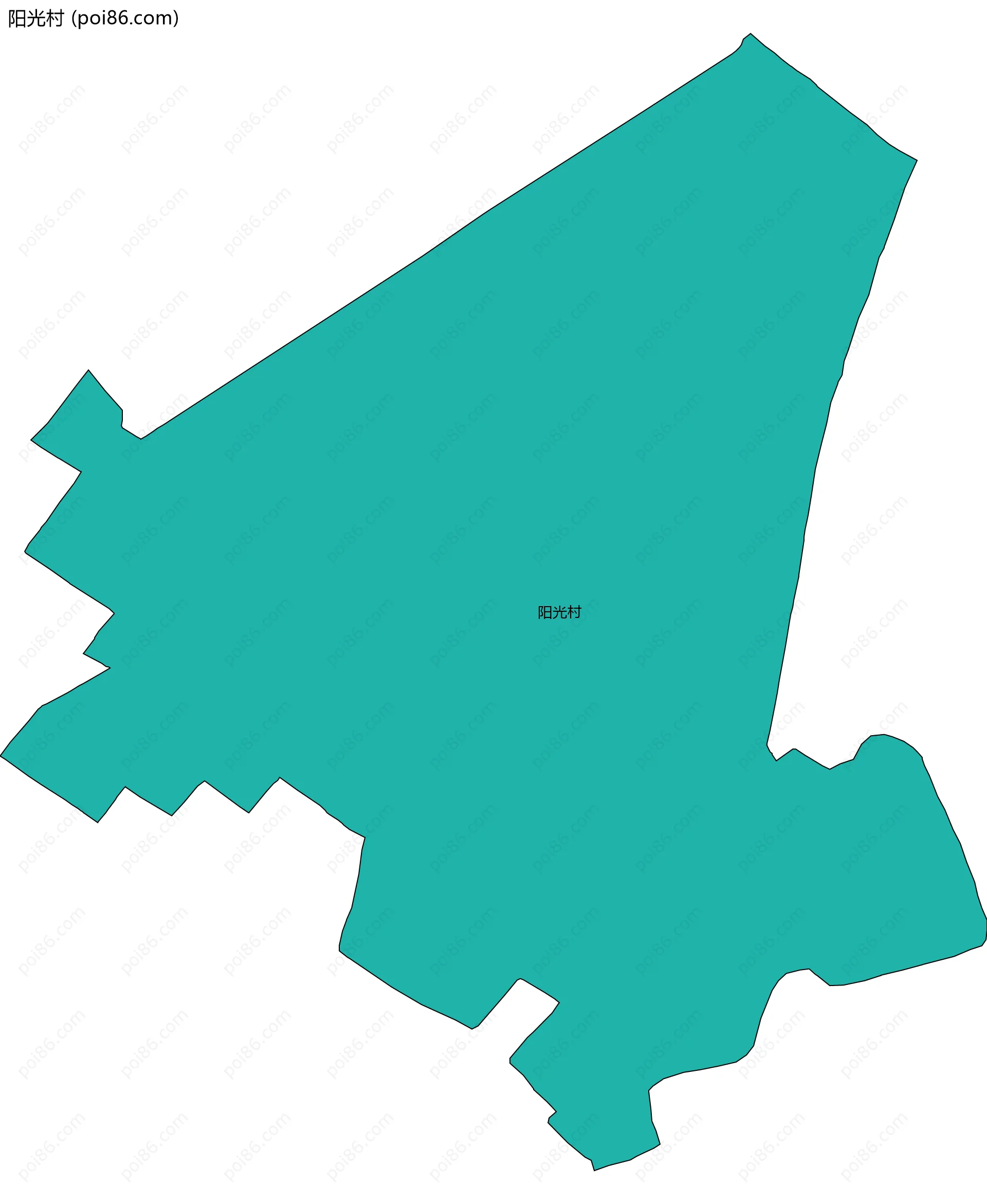 阳光村边界地图