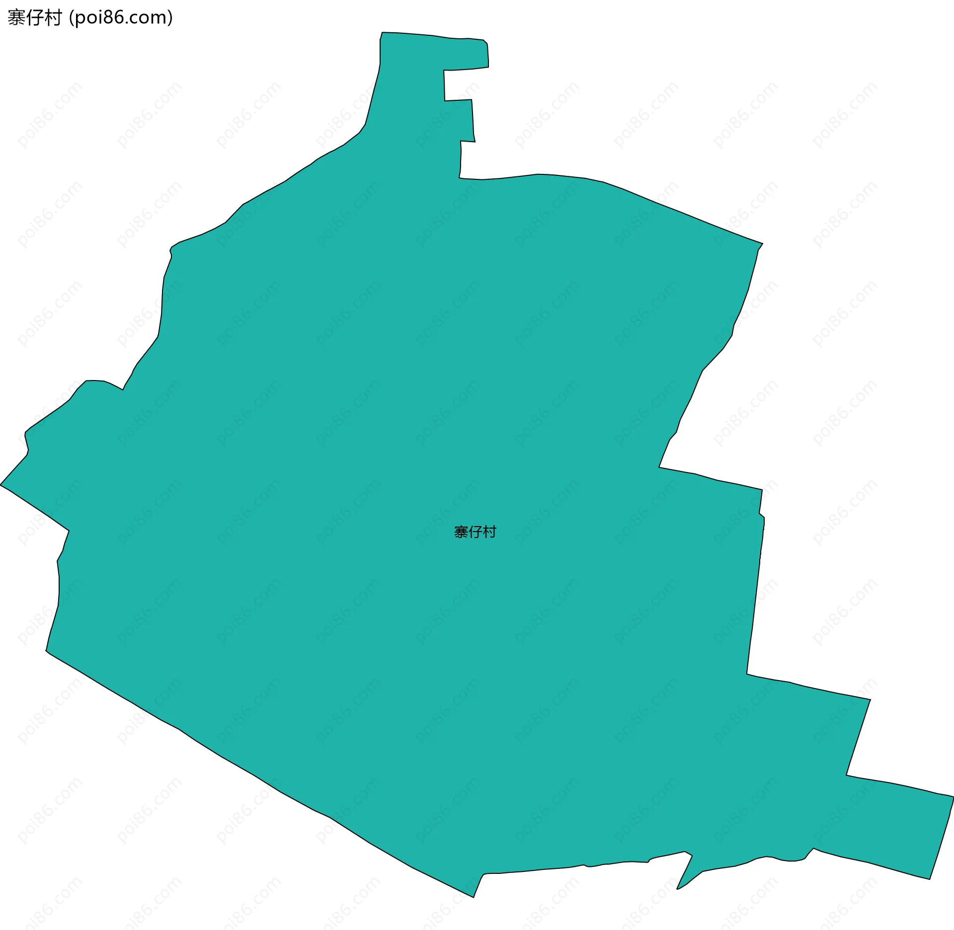 寨仔村边界地图