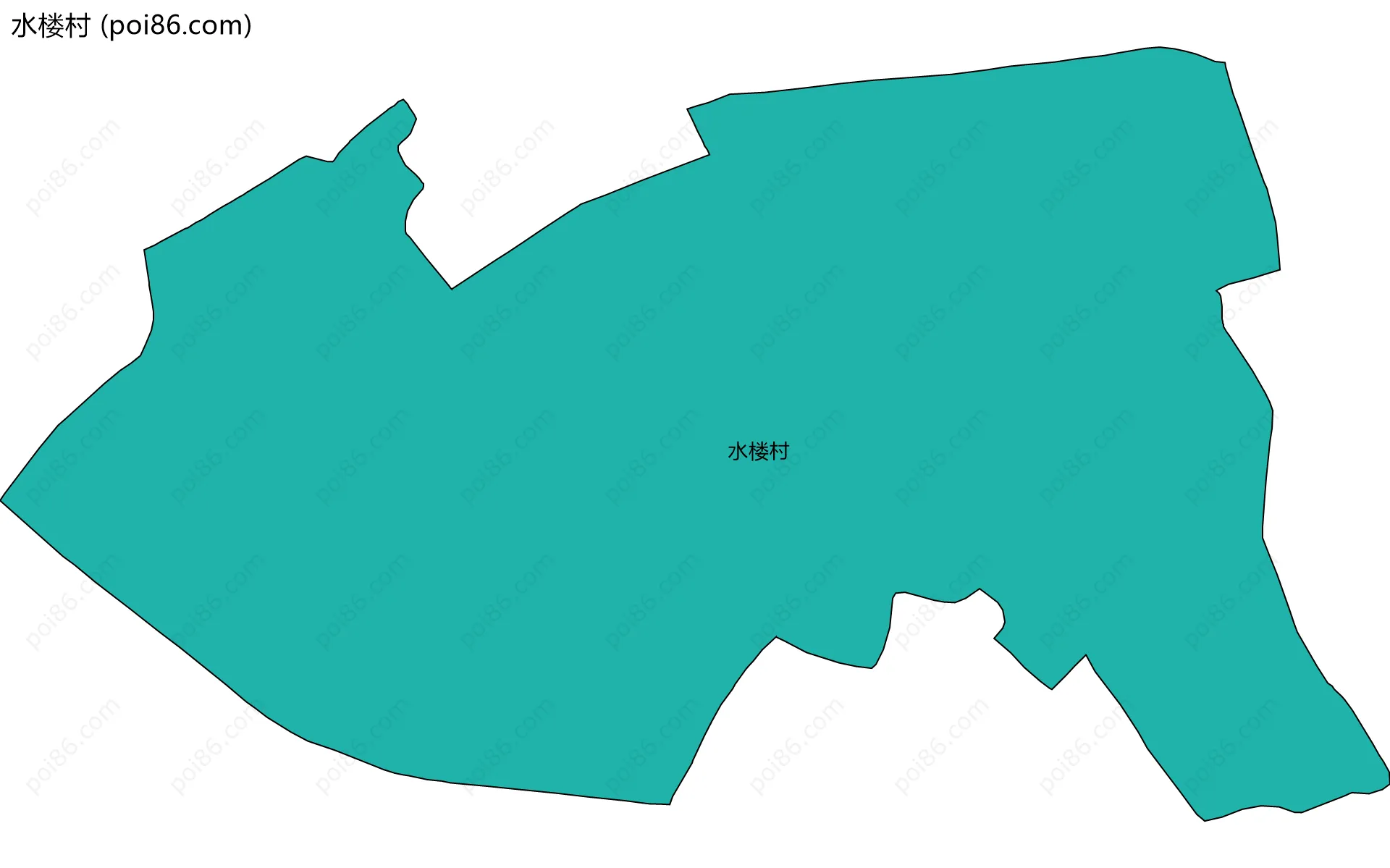 水楼村边界地图