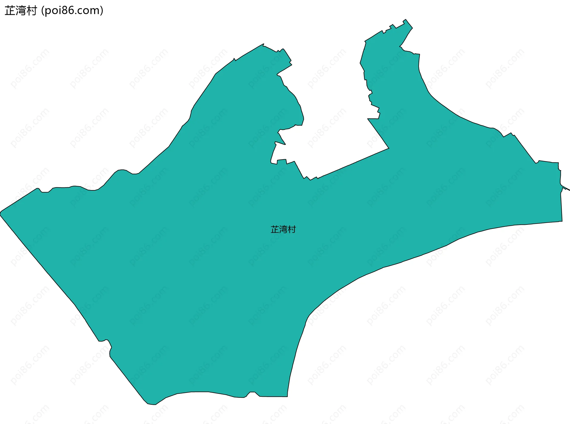 芷湾村边界地图