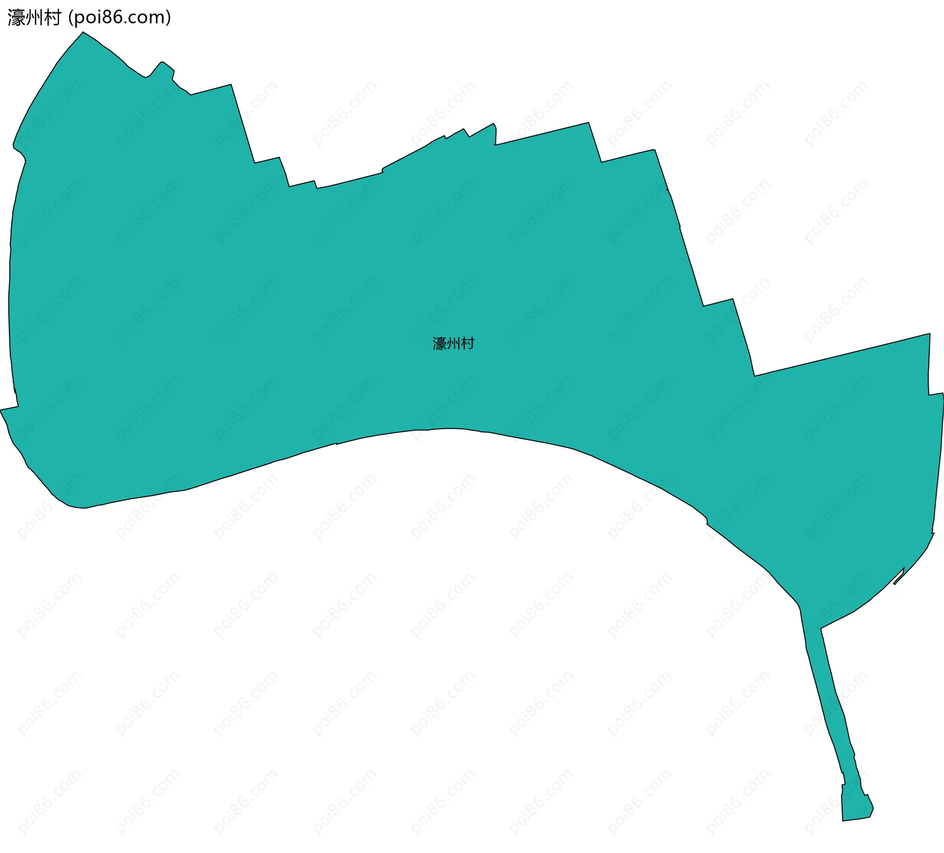 濠州村边界地图