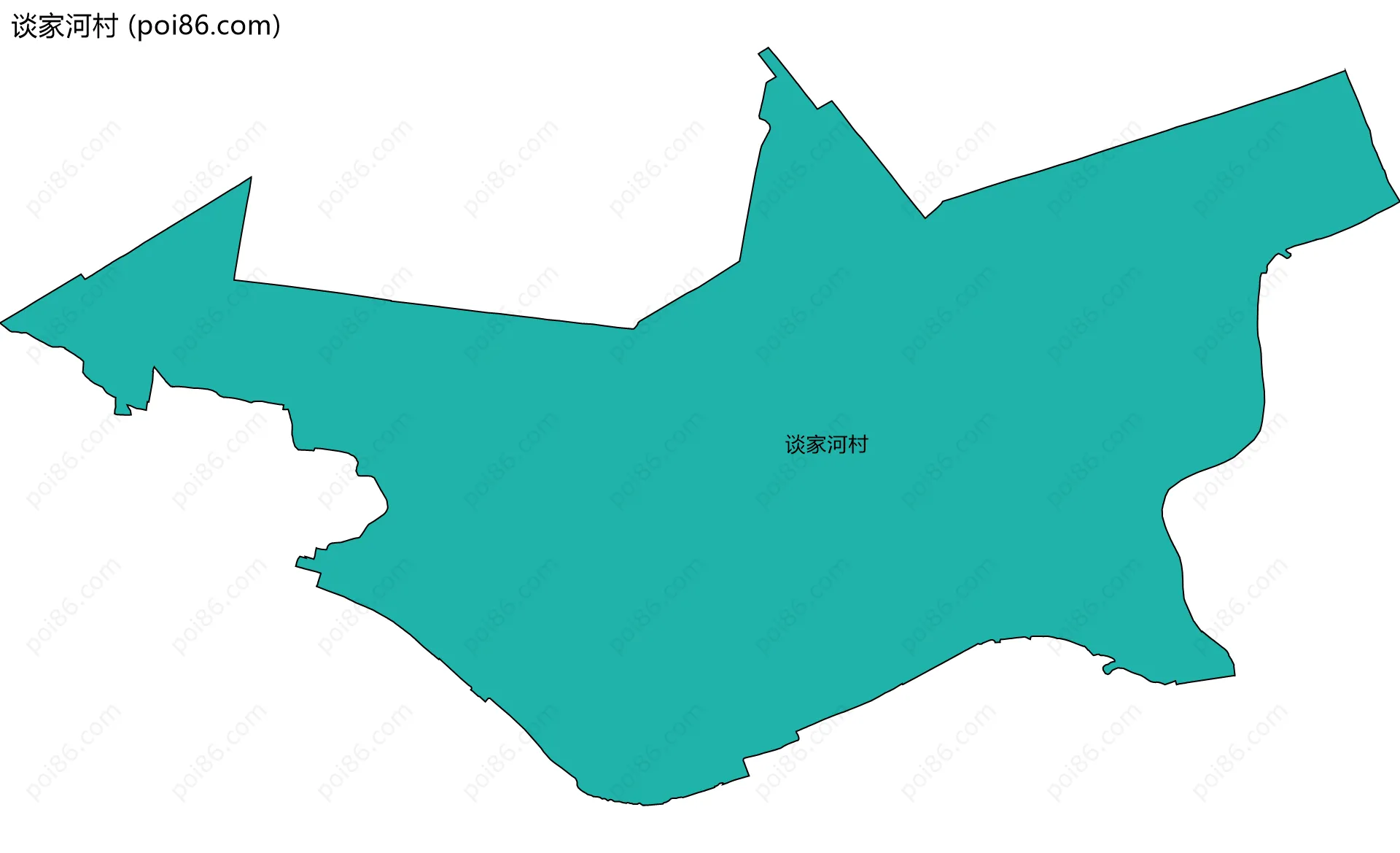 谈家河村边界地图