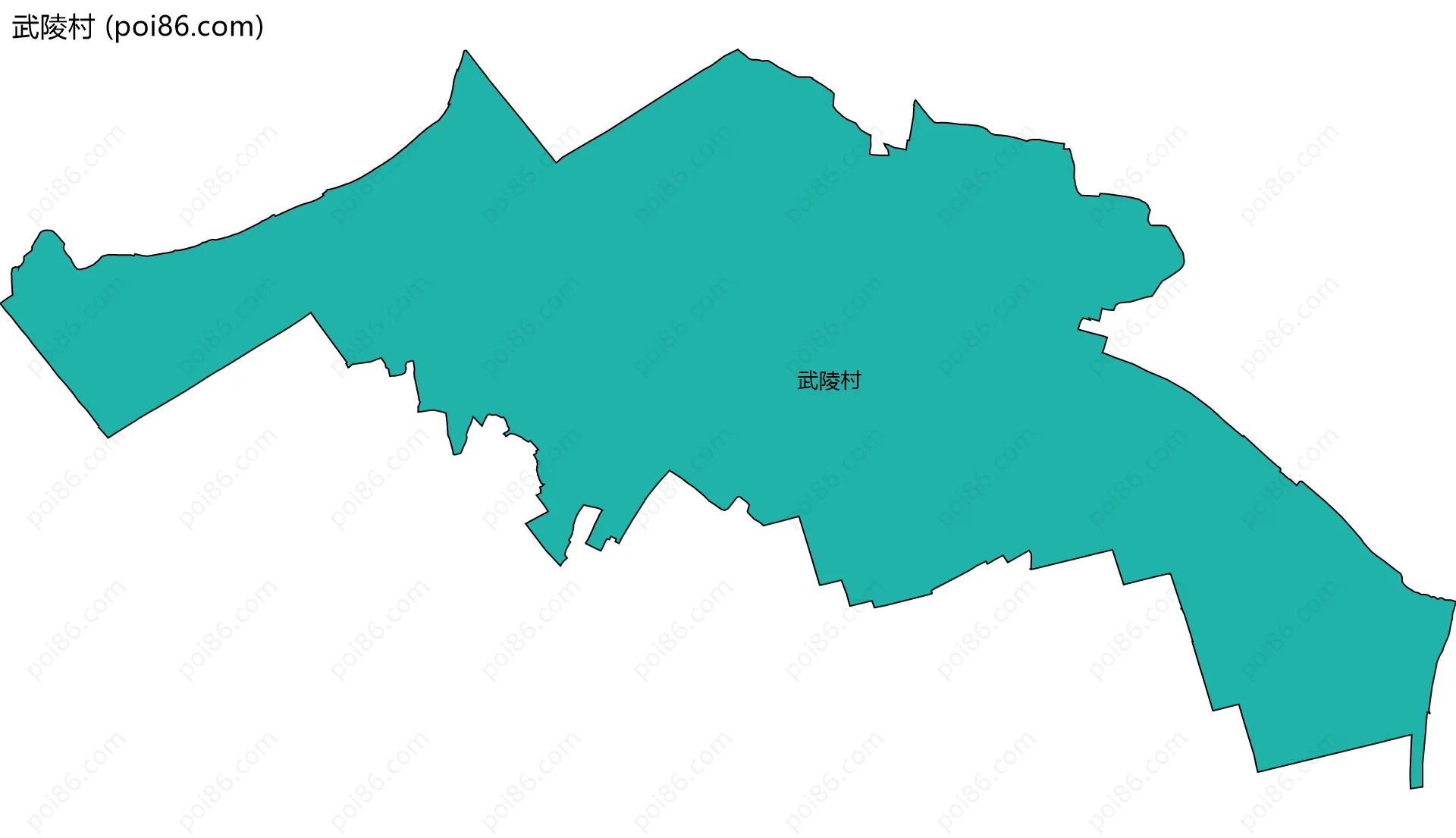 武陵村边界地图