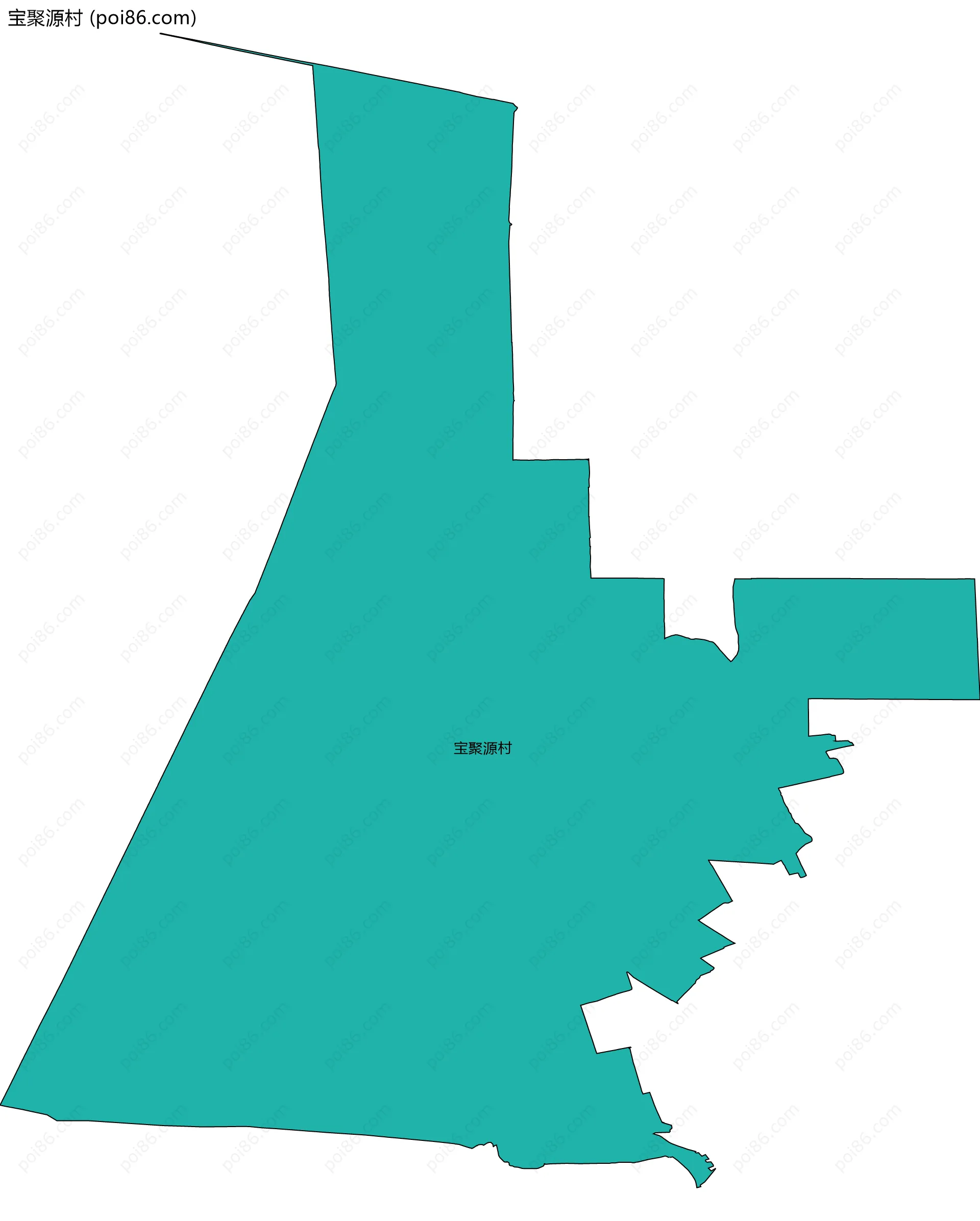宝聚源村边界地图