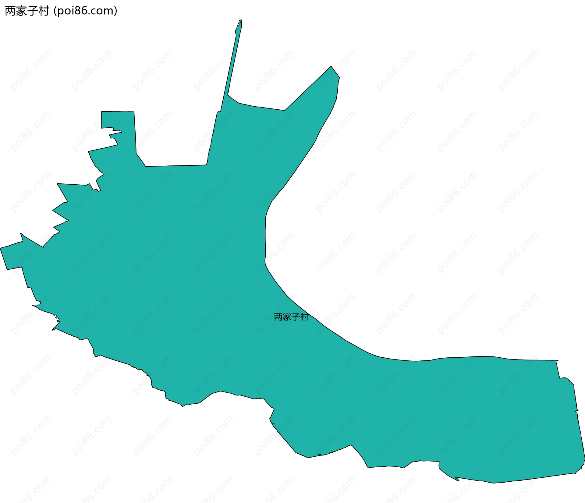 两家子村边界地图
