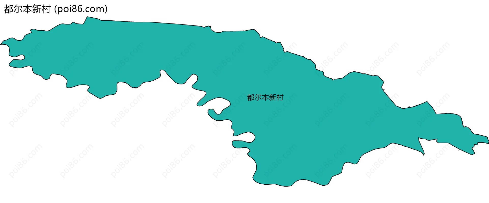 都尔本新村边界地图