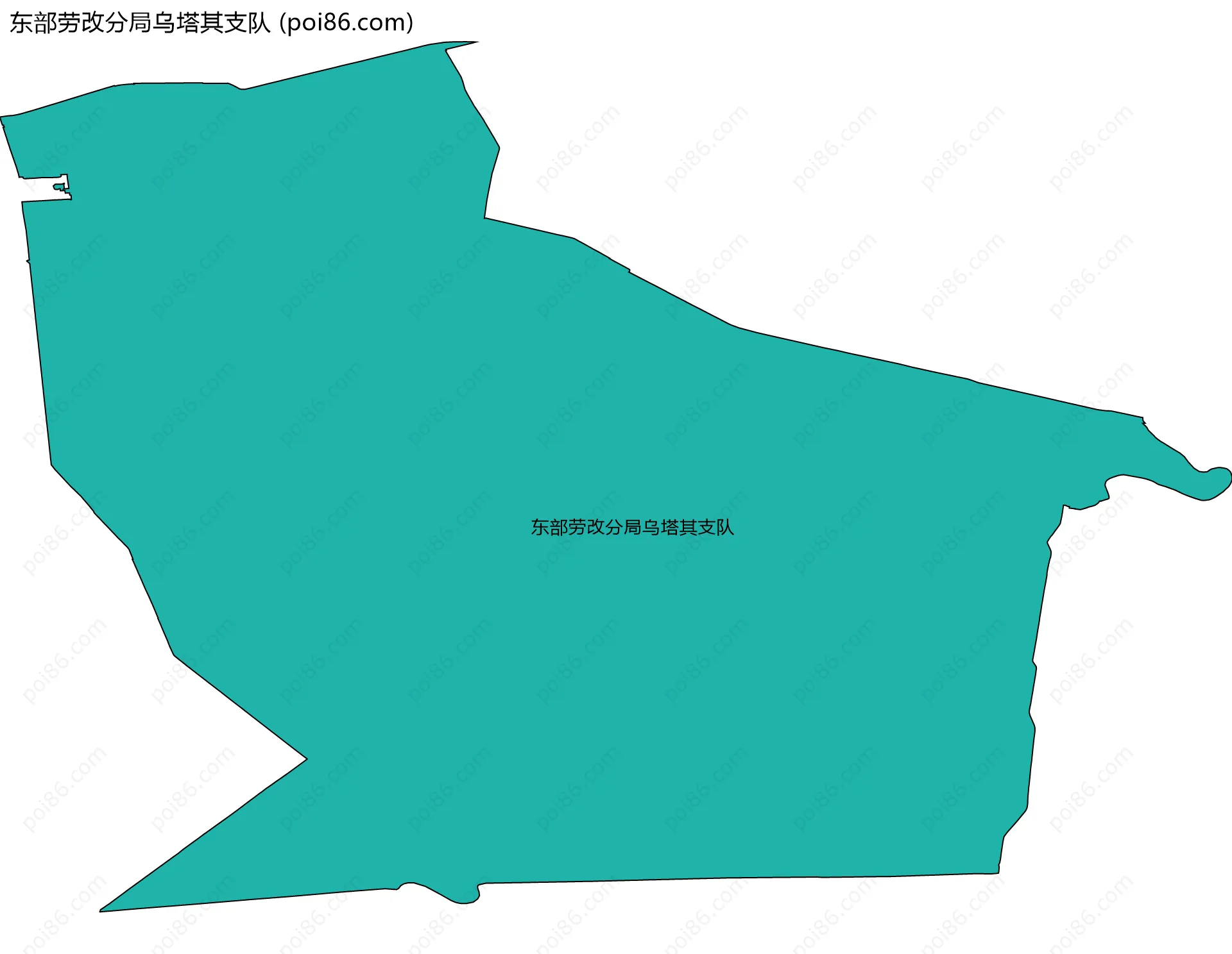 东部劳改分局乌塔其支队边界地图